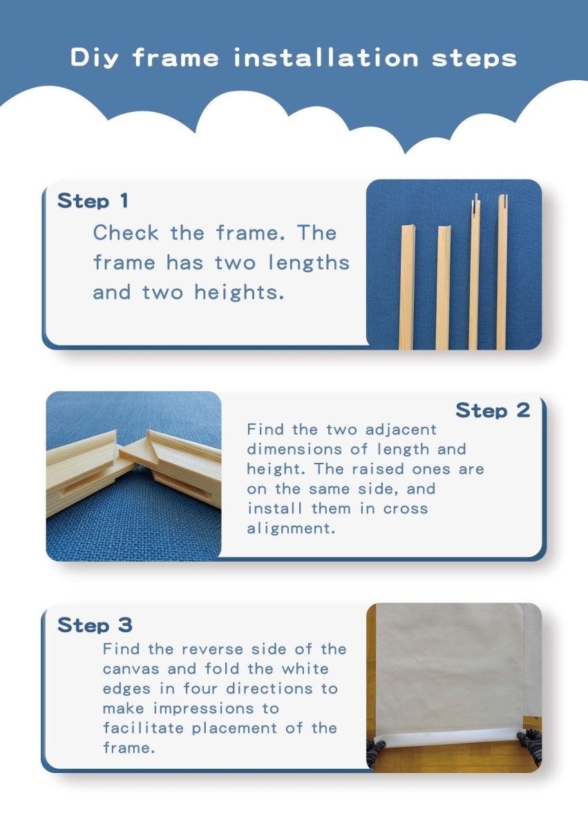 DIY Wood Canvas Frame, 16x20 in - Escape by Numbers