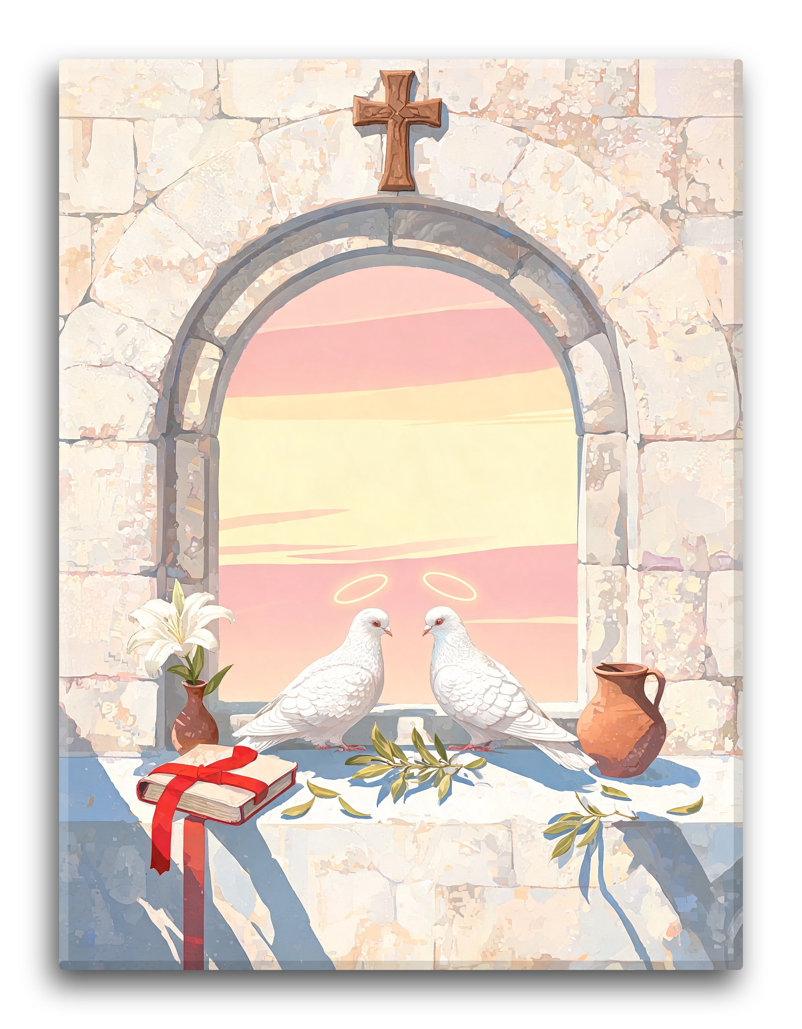 Doves On Sill