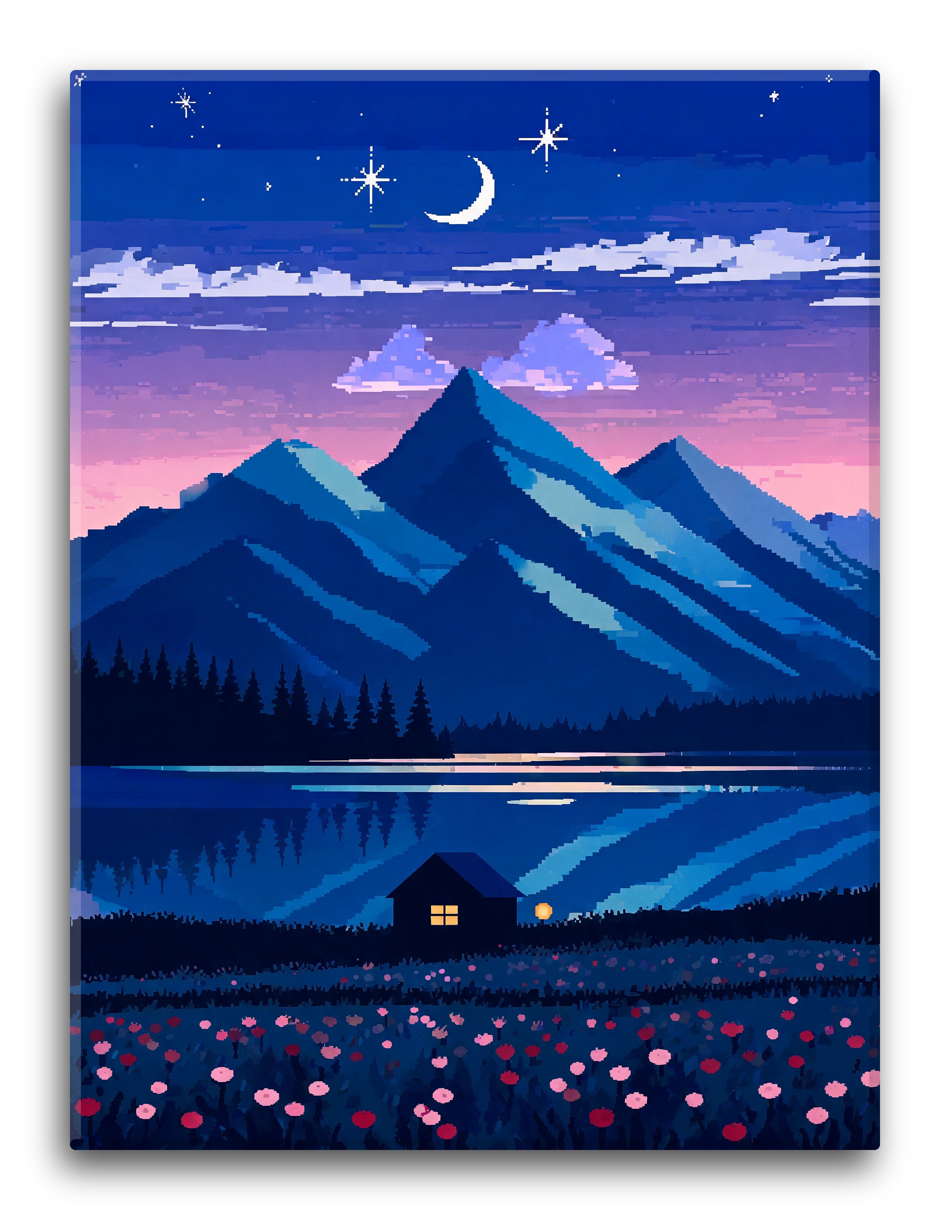 Dusk Color Block Peaks