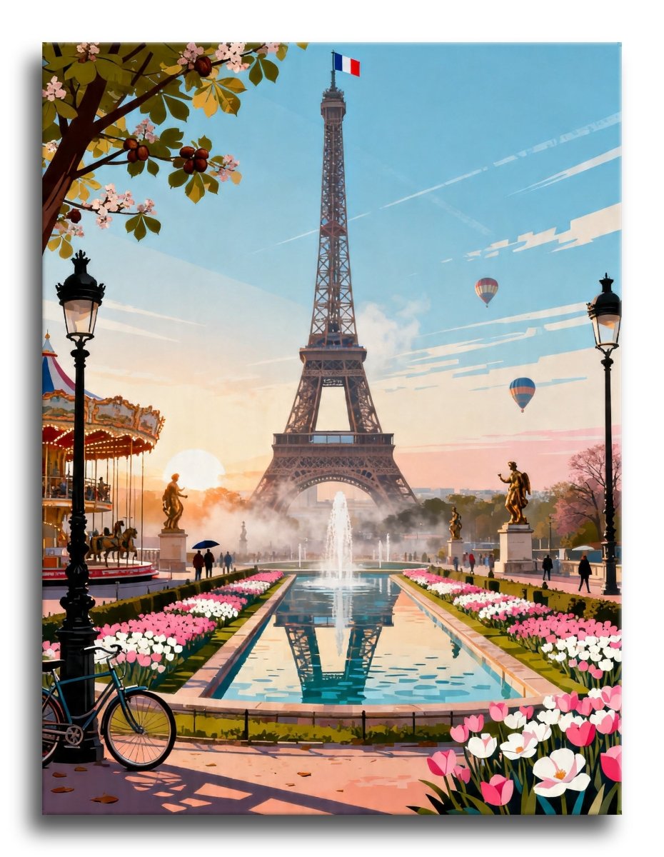 Eiffel Tulip Morning - Escape by Numbers