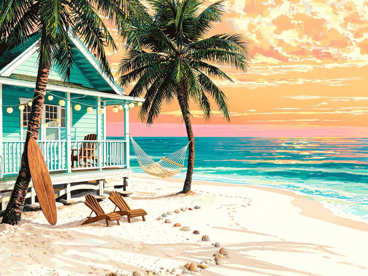 Florida Key Sandshore - Escape by Numbers