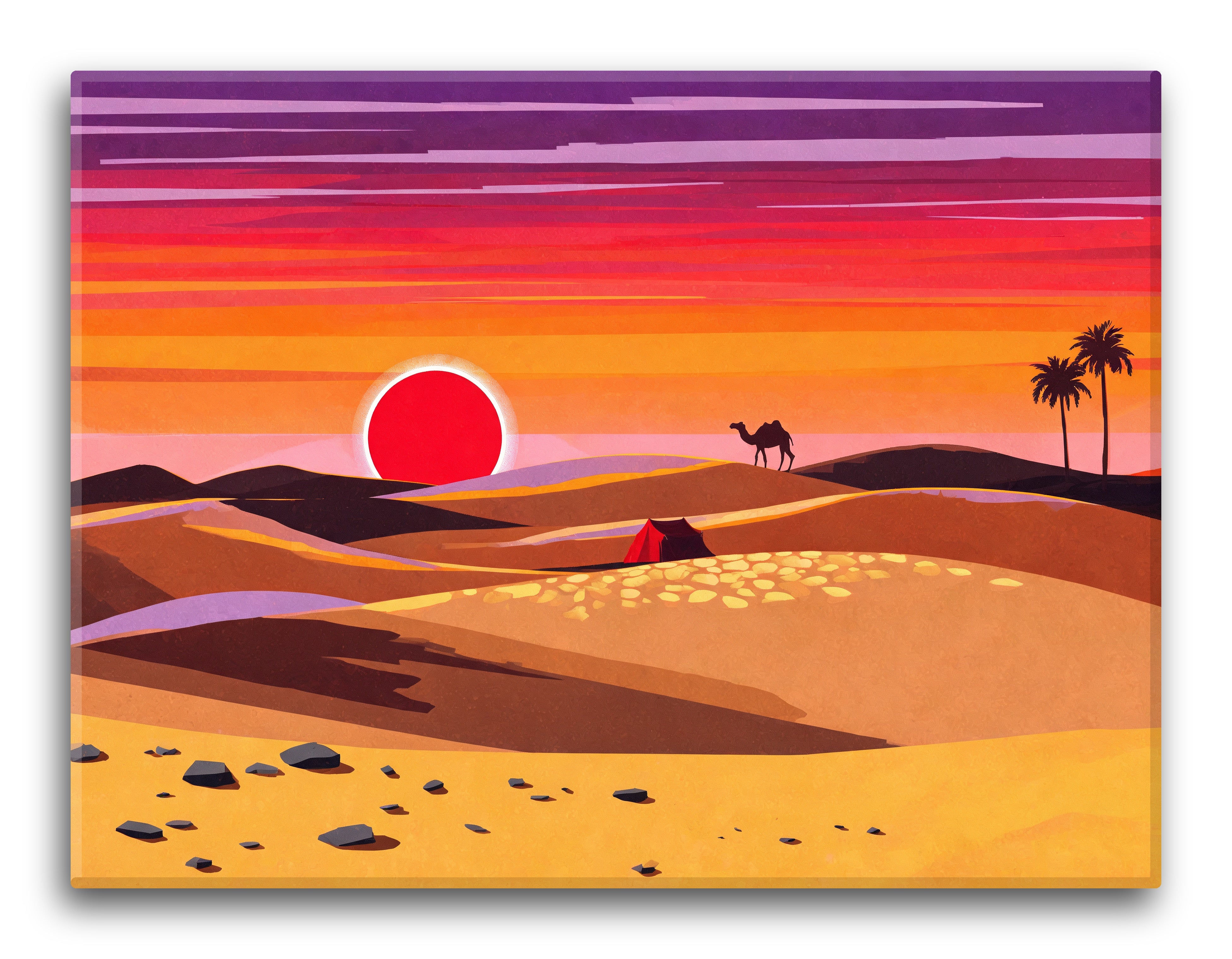 Geometric Desert Sunset