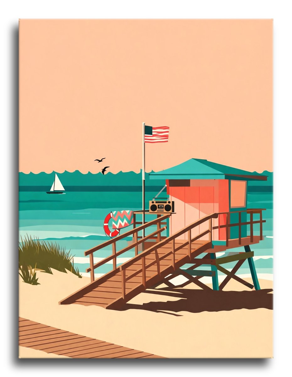 Golden Lifeguard Tower - Escape by Numbers
