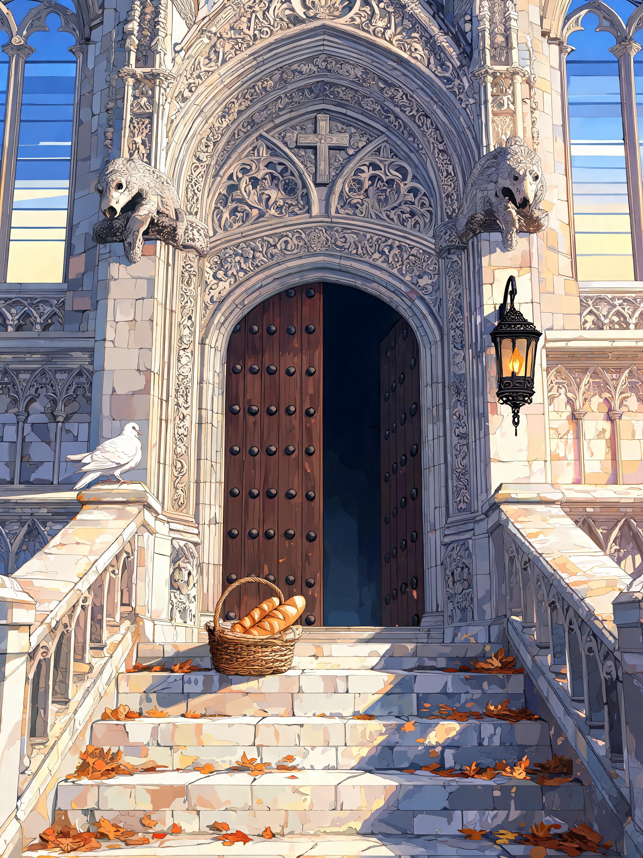 Gothic Carved Doorway