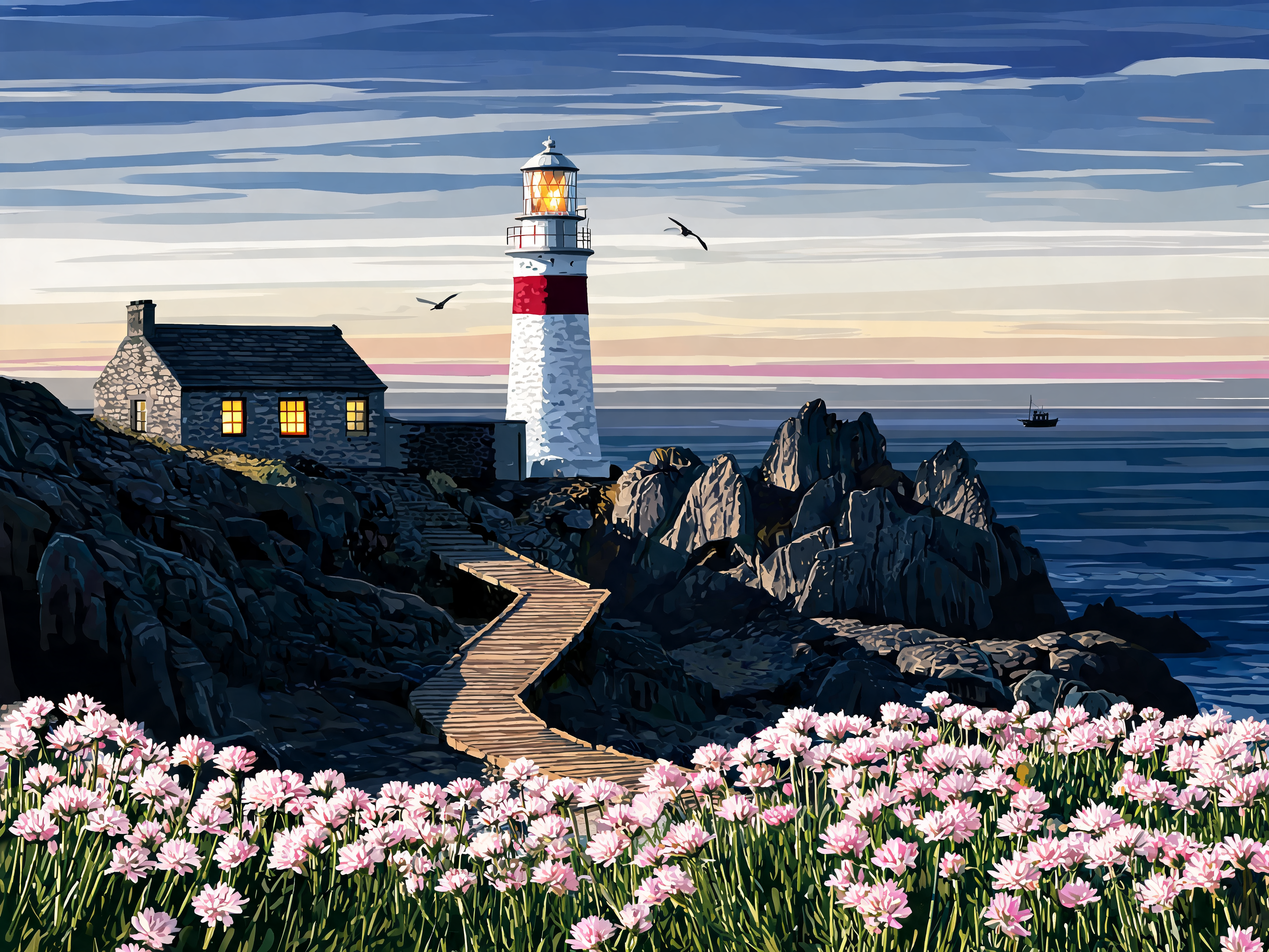 Granite Coast Blue Hour