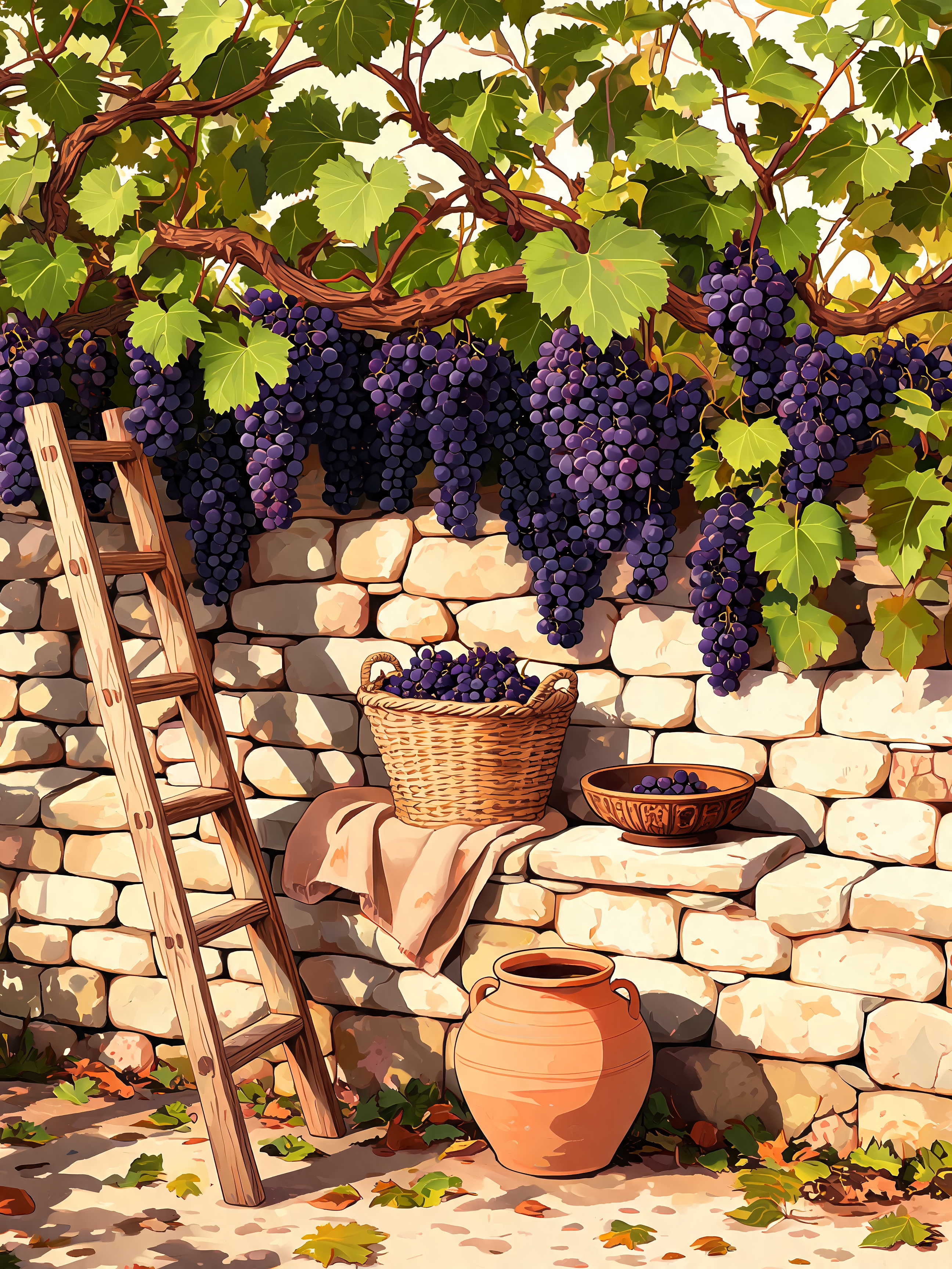 Grapevine On Wall