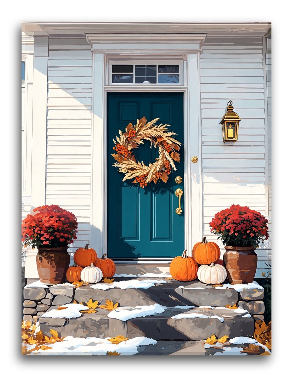 Harvest Wreath Door - Escape by Numbers