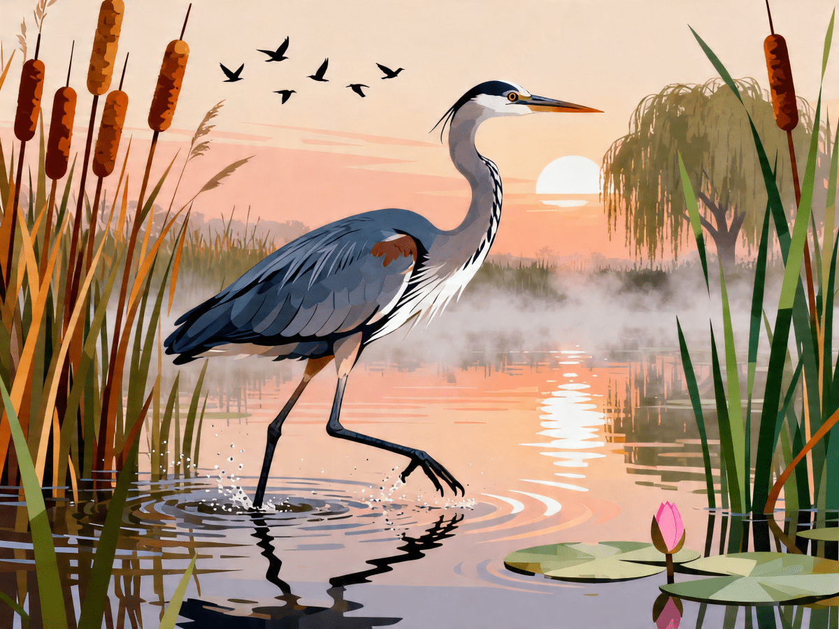 Heron Sunrise Wade - Escape by Numbers