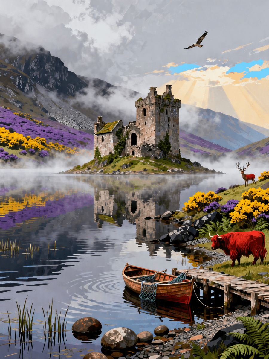 Highland Loch Castle - Escape by Numbers