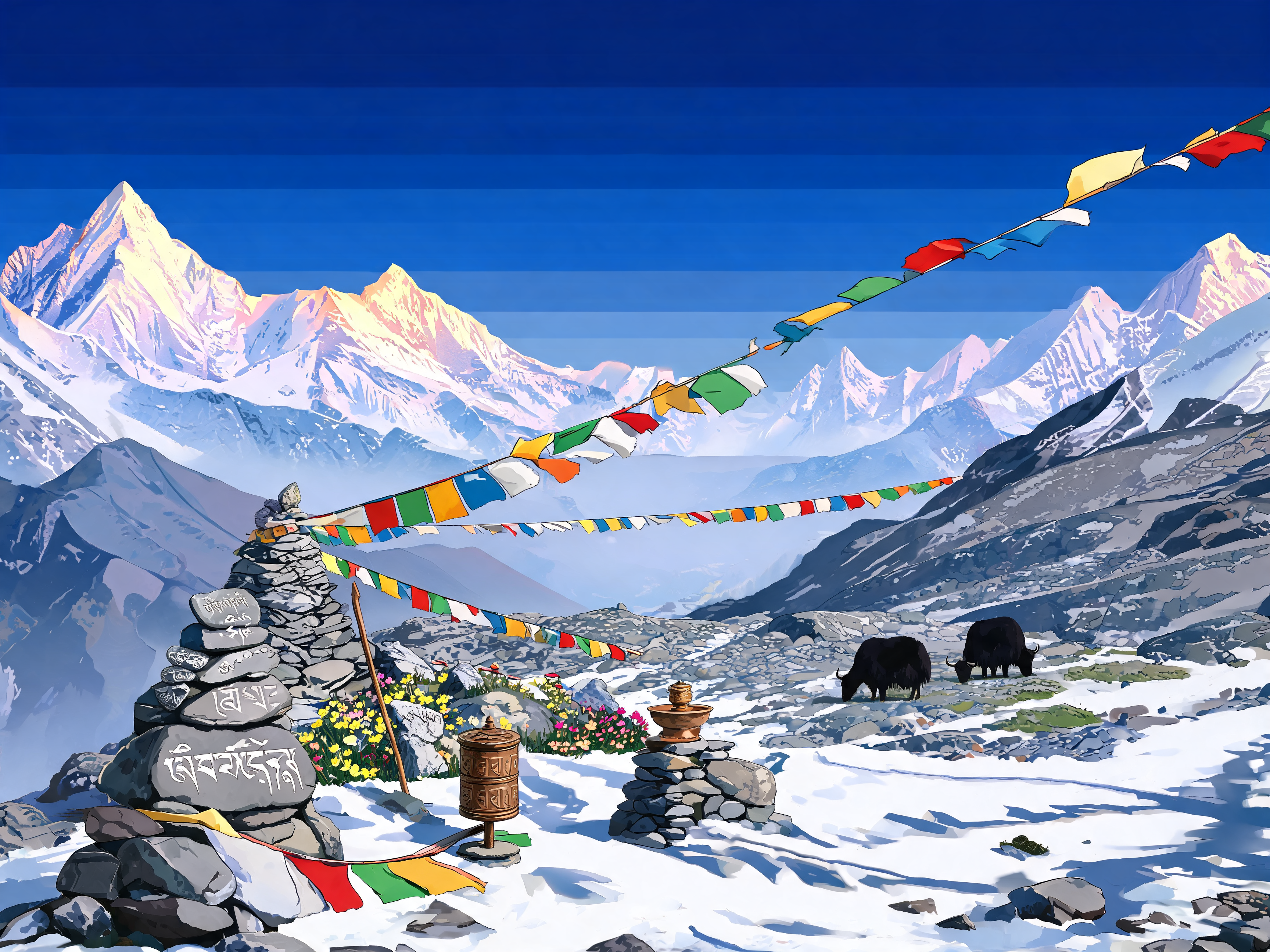 Himalayan Ridge Flags