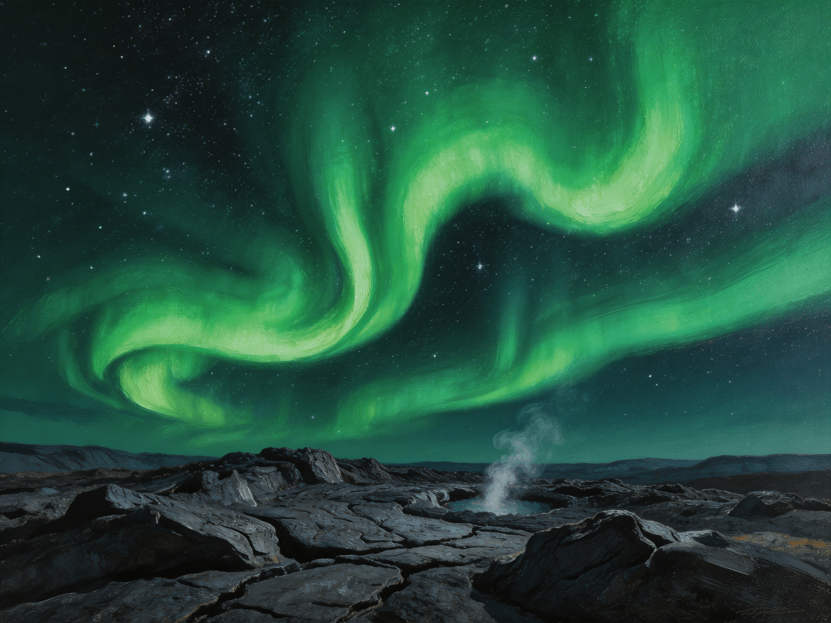 Iceland Aurora - Escape by Numbers