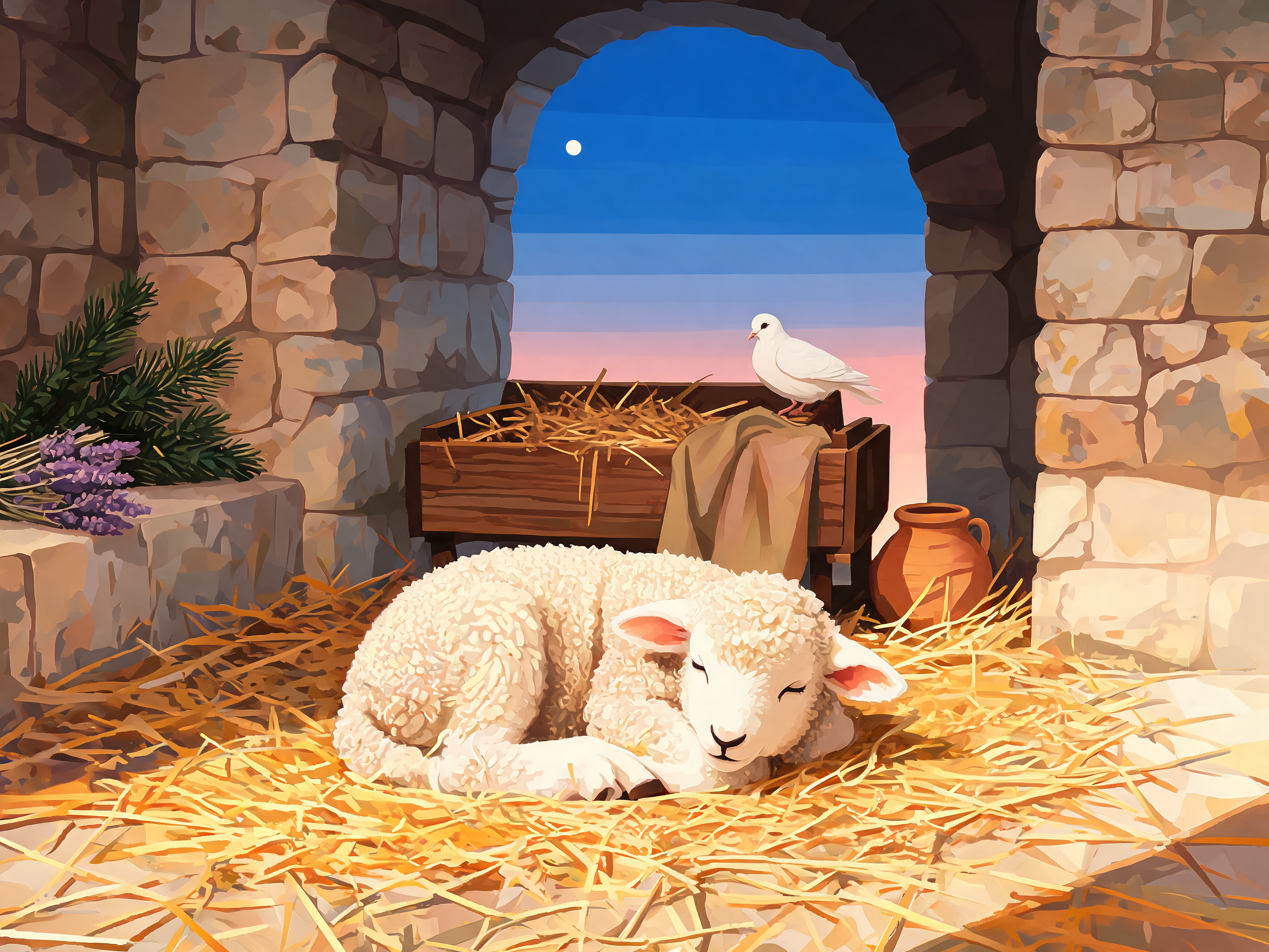 Lamb In The Stable