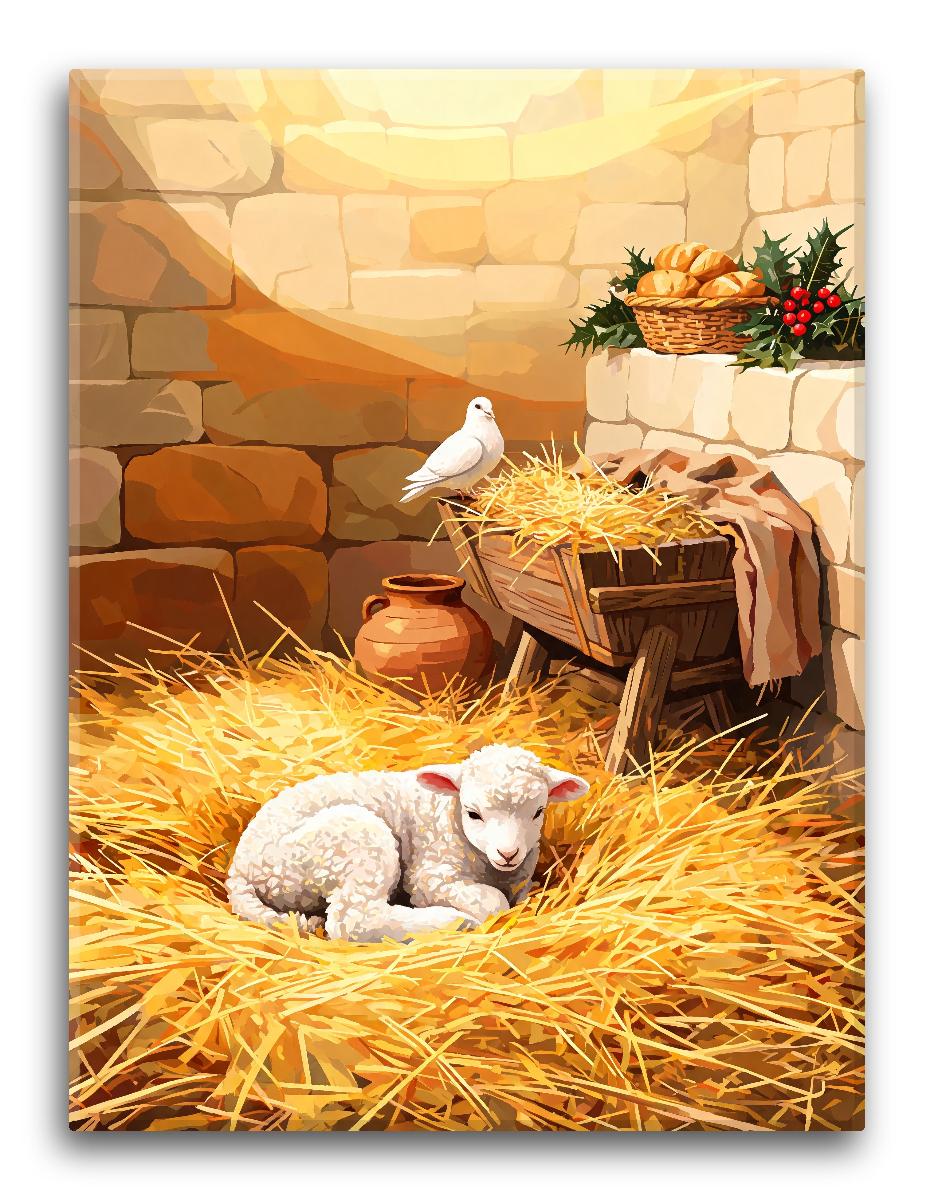 Lamb Manger Dove
