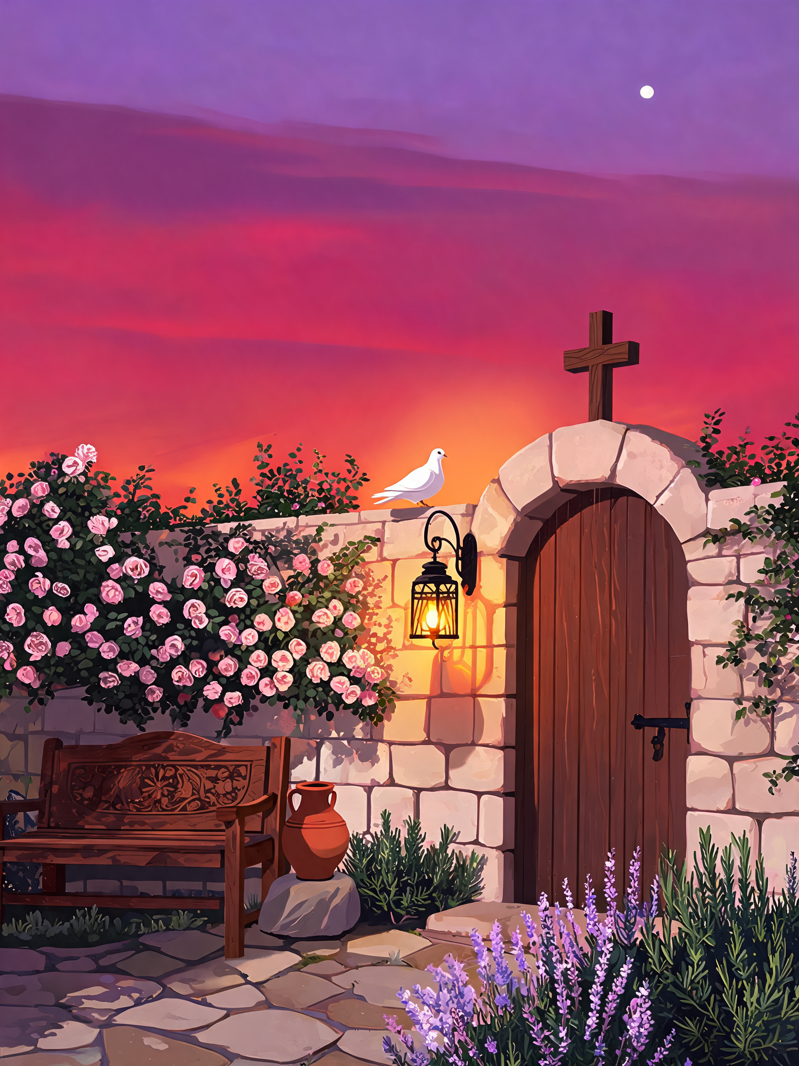 Lantern Garden Gate