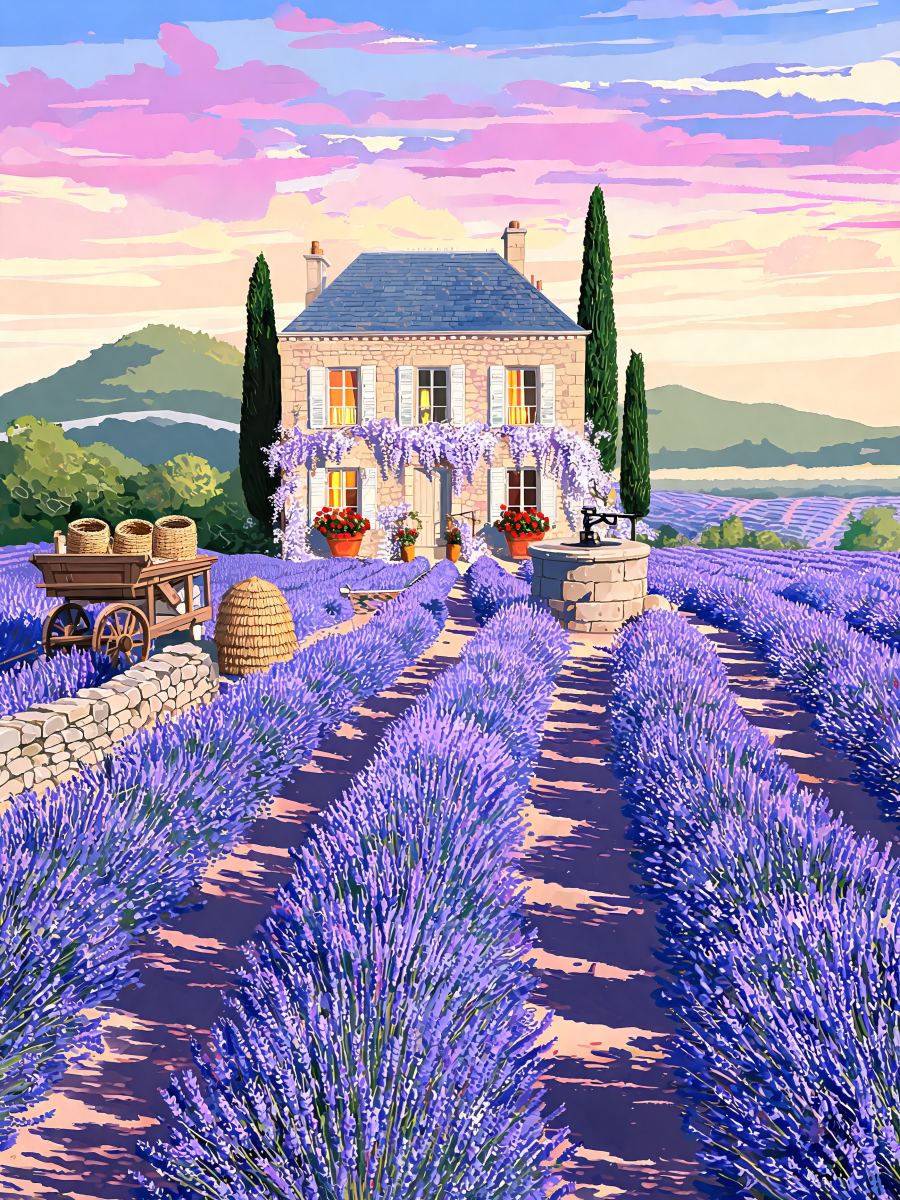 Lavender Rows Chateau - Escape by Numbers