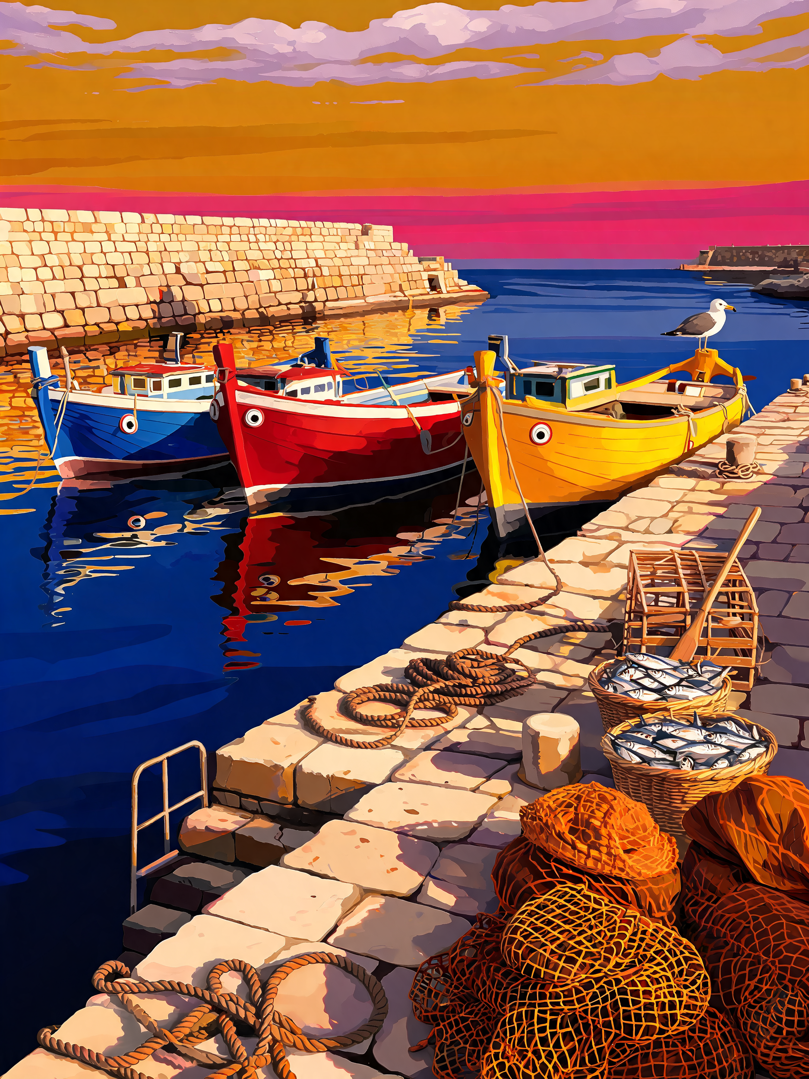 Luzzu Boats Quay