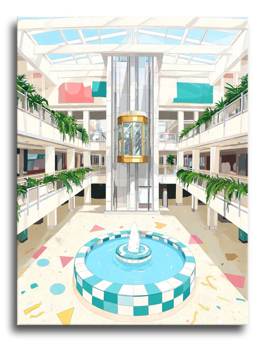 Mall Atrium Fountain - Escape by Numbers