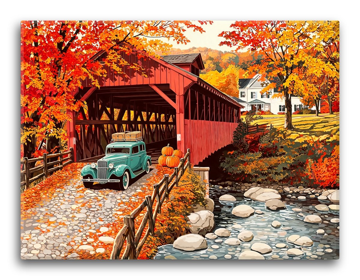 Maple Covered Bridge - Escape by Numbers