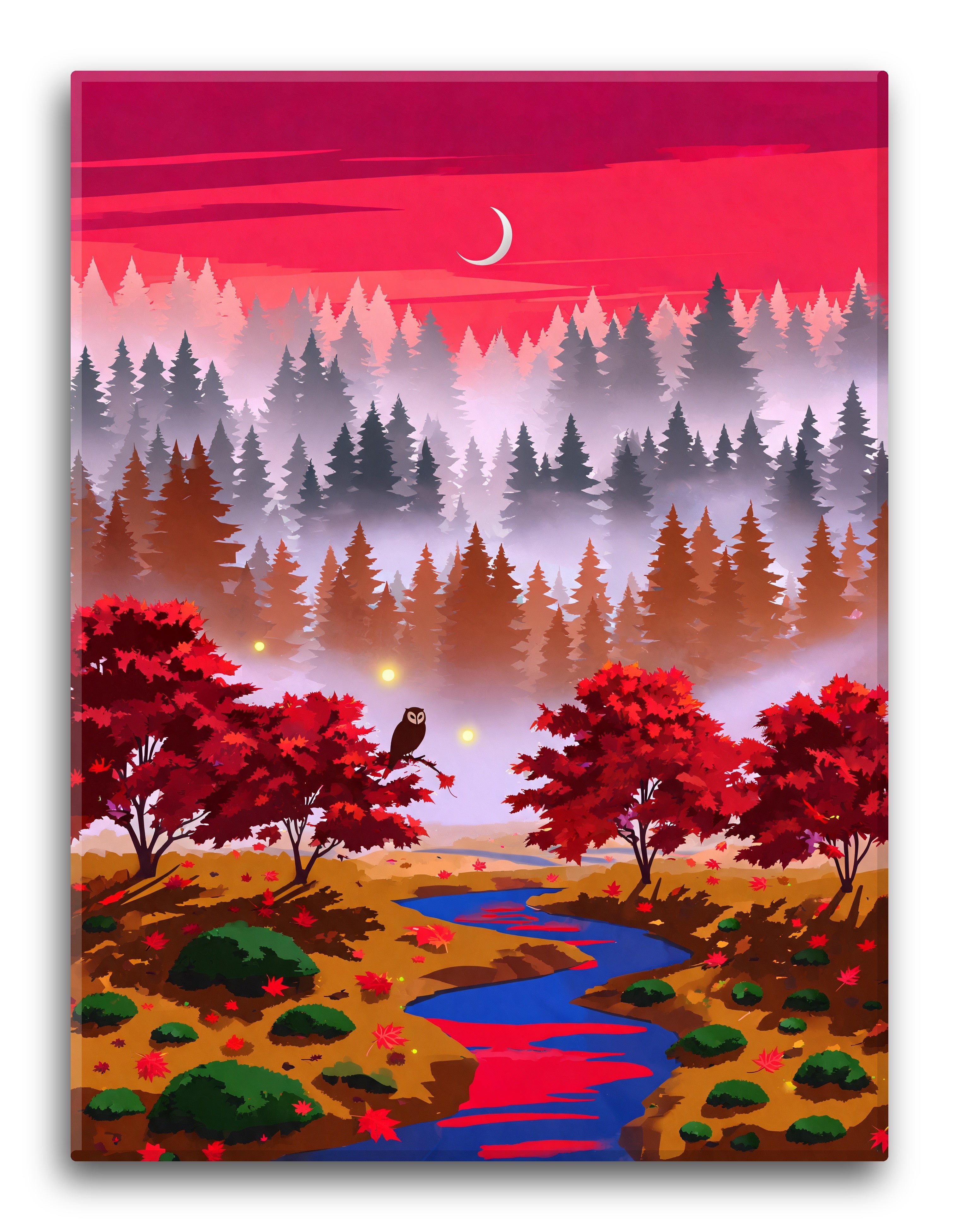 Maple Forest Dusk Layers