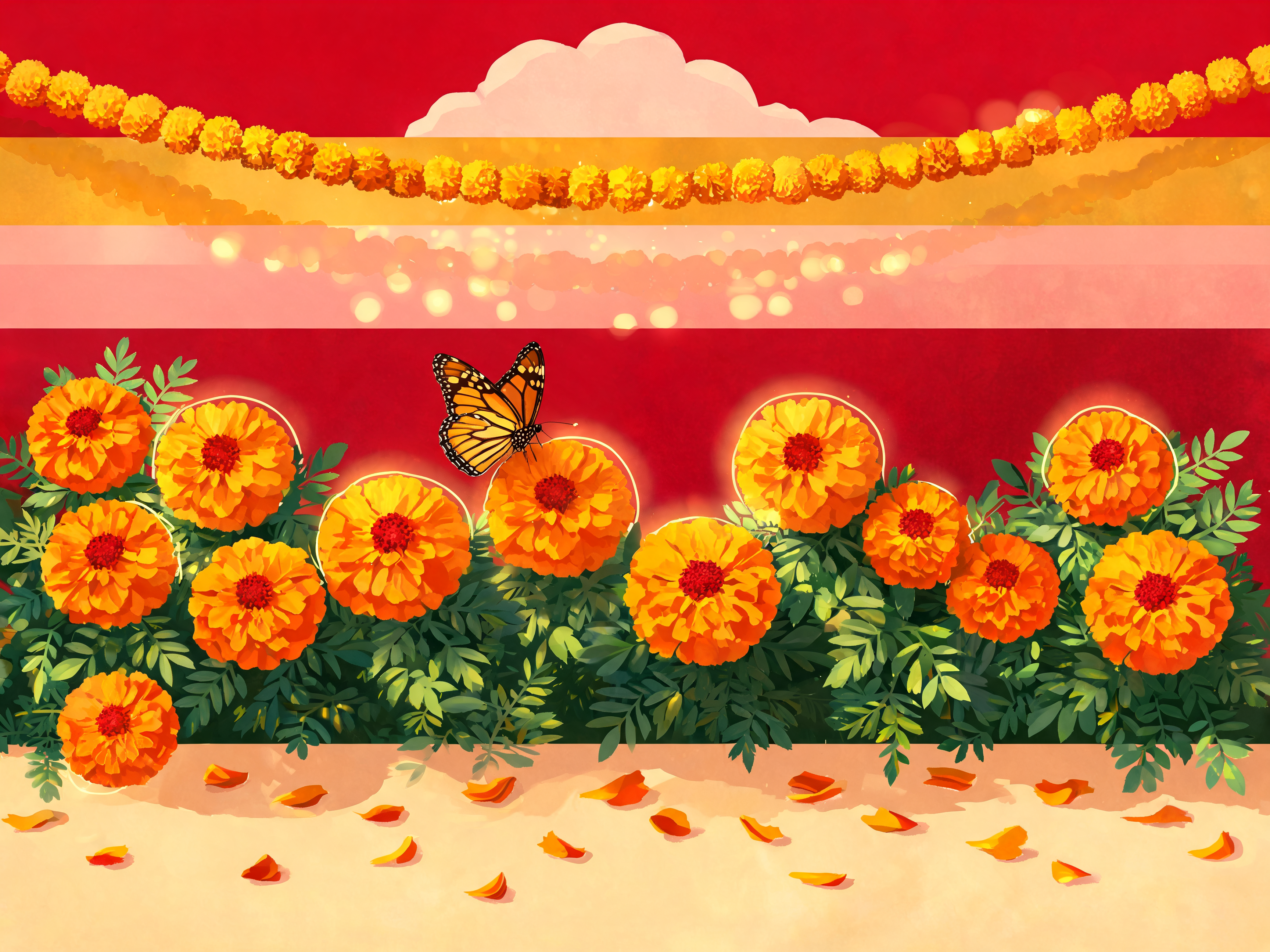 Marigold Festival Bold Burst