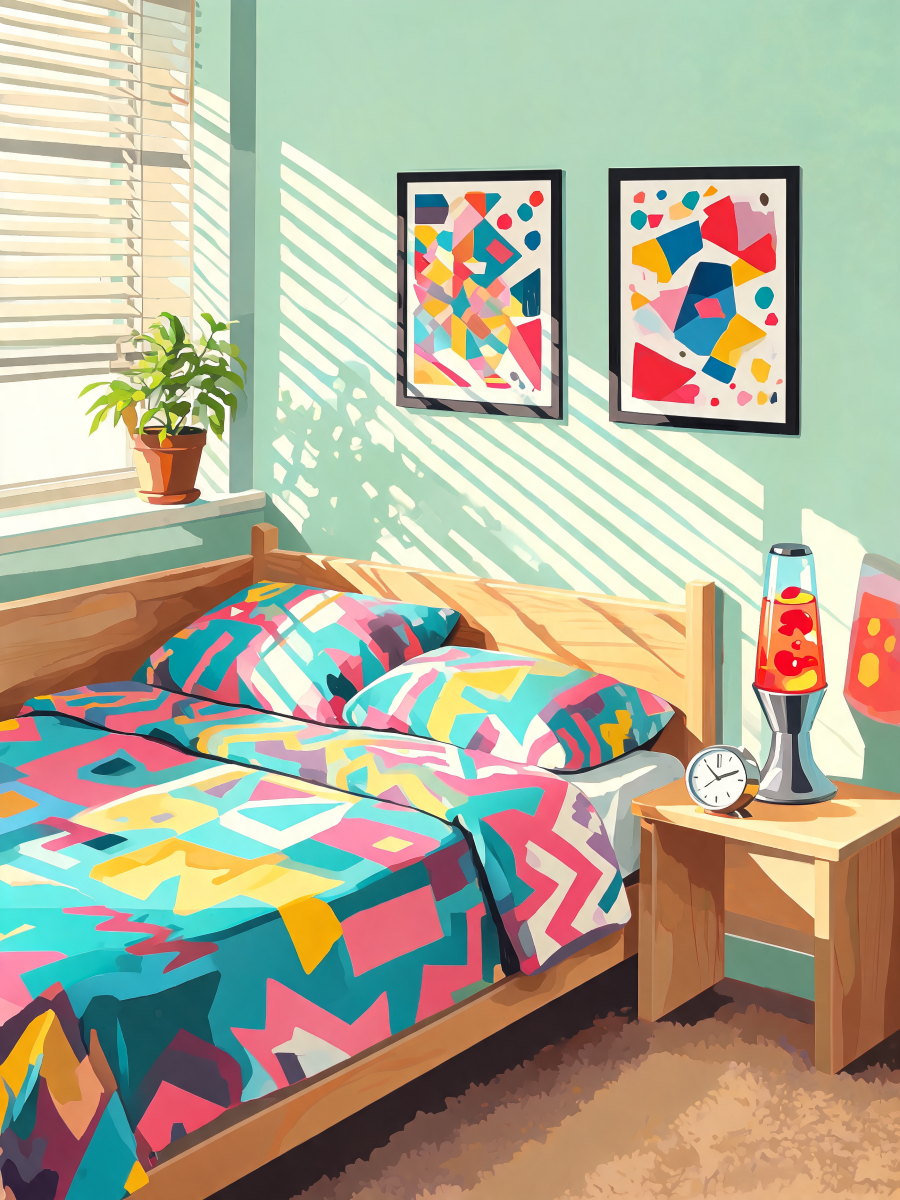 Memphis Bedroom Corner - Escape by Numbers