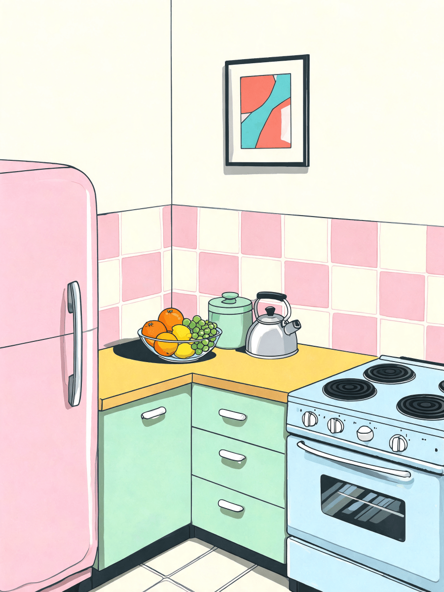Mint Kitchen Corner - Escape by Numbers