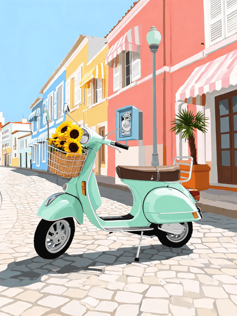 Mint Scooter Curb - Escape by Numbers