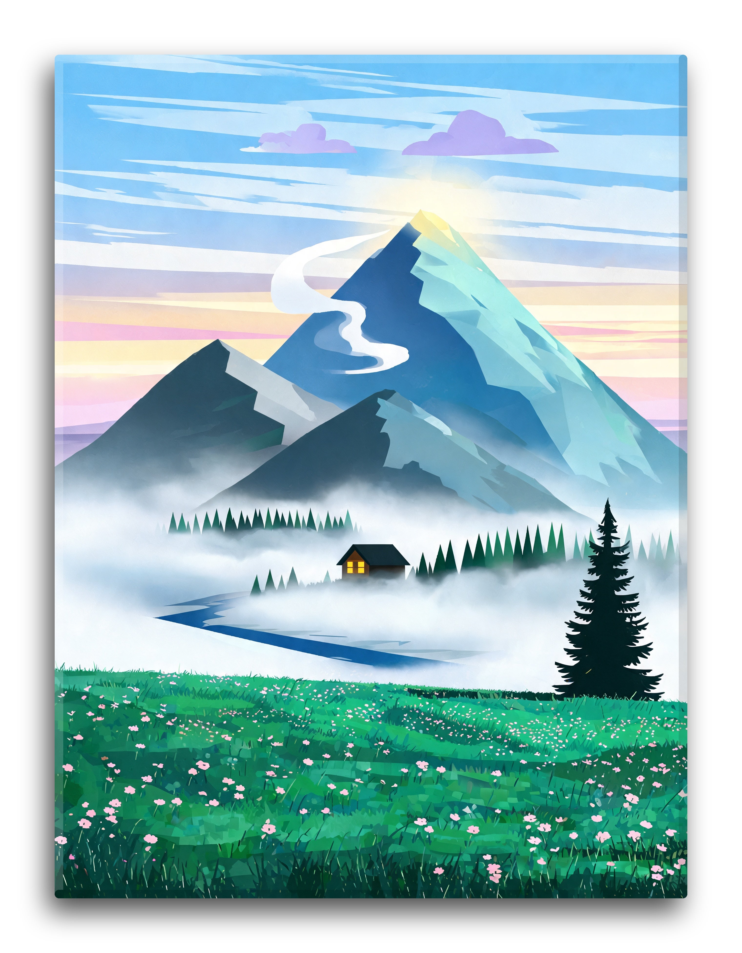 Mist Color Block Peaks