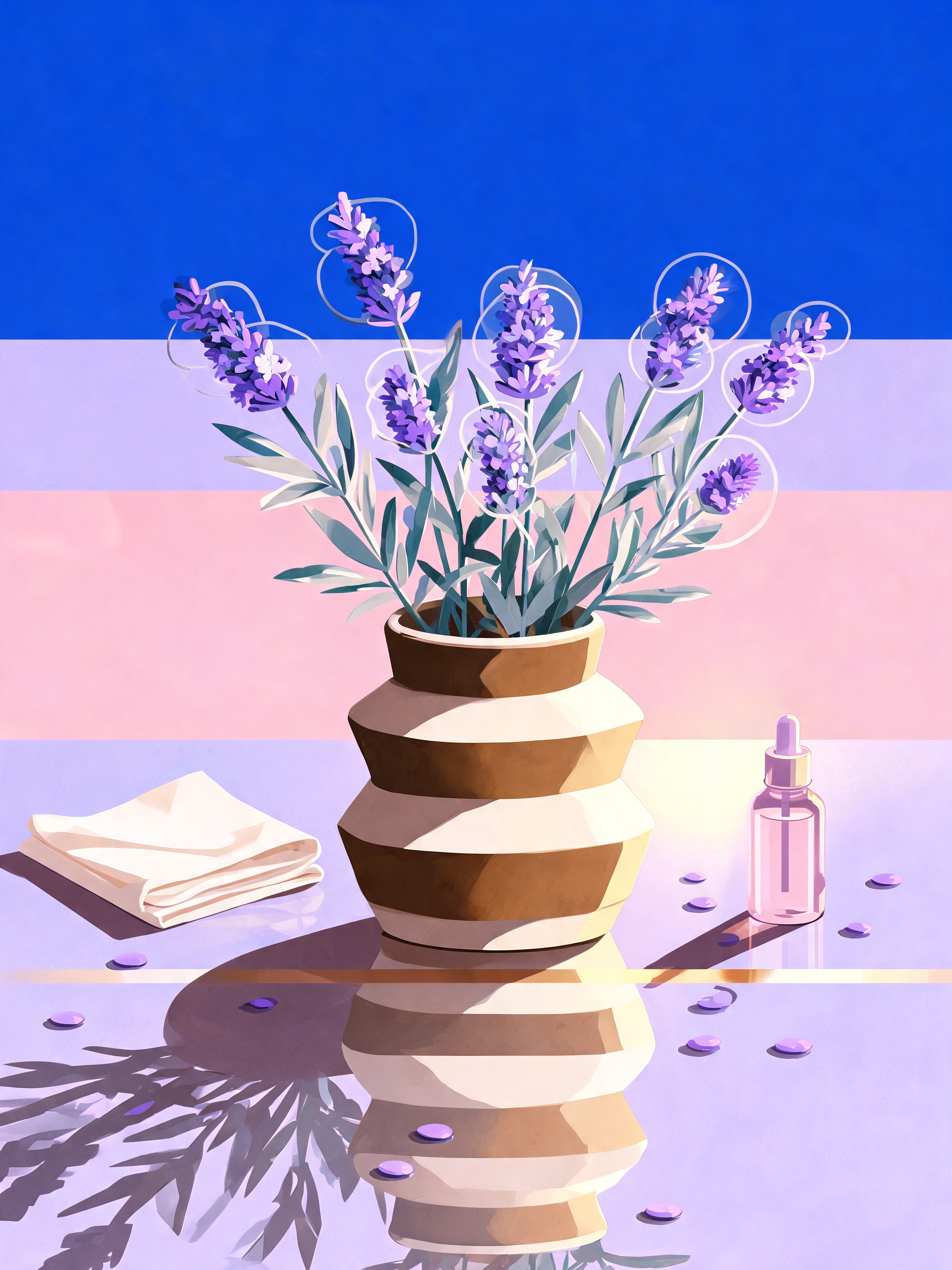 Modernist Lavender Jar