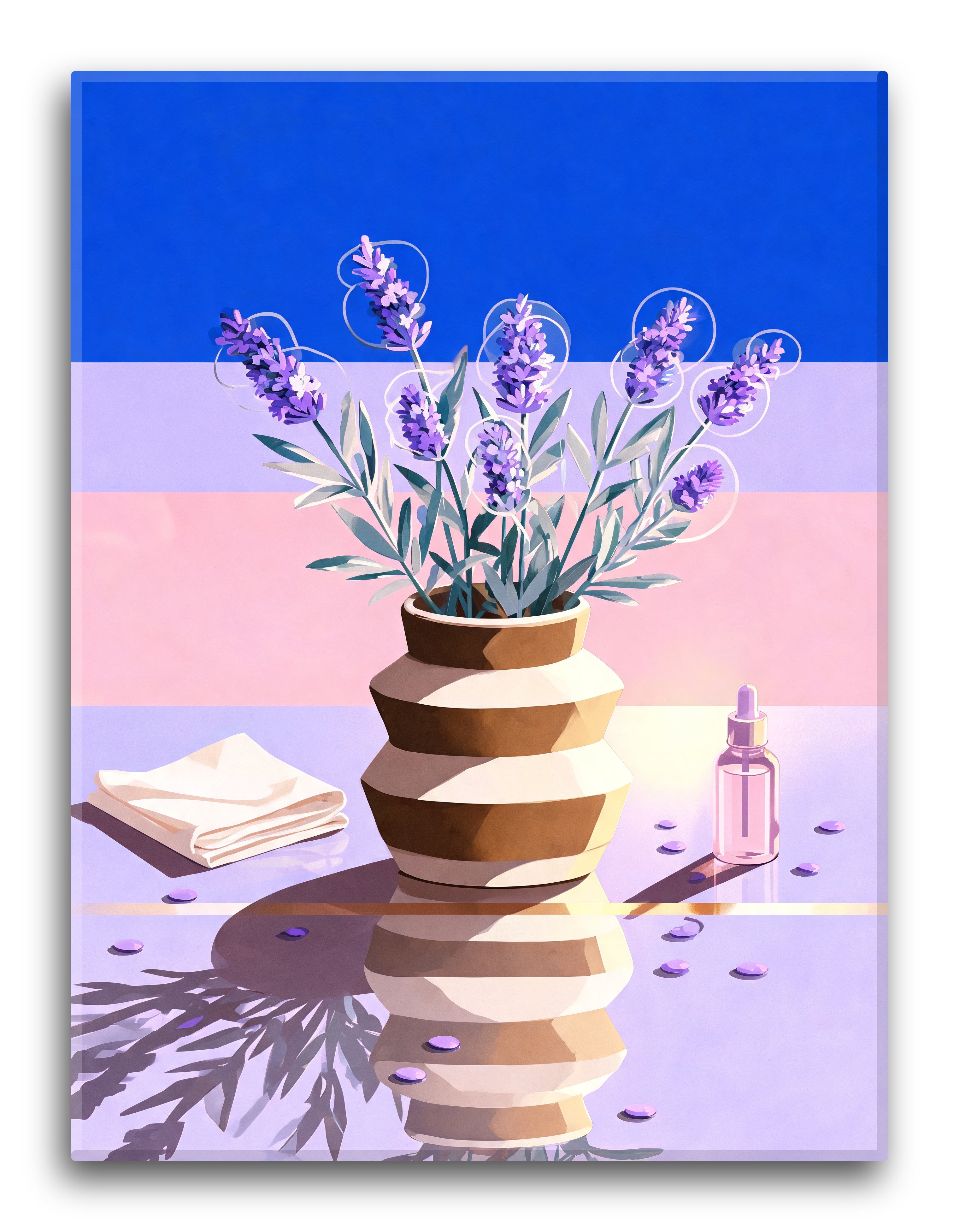 Modernist Lavender Jar
