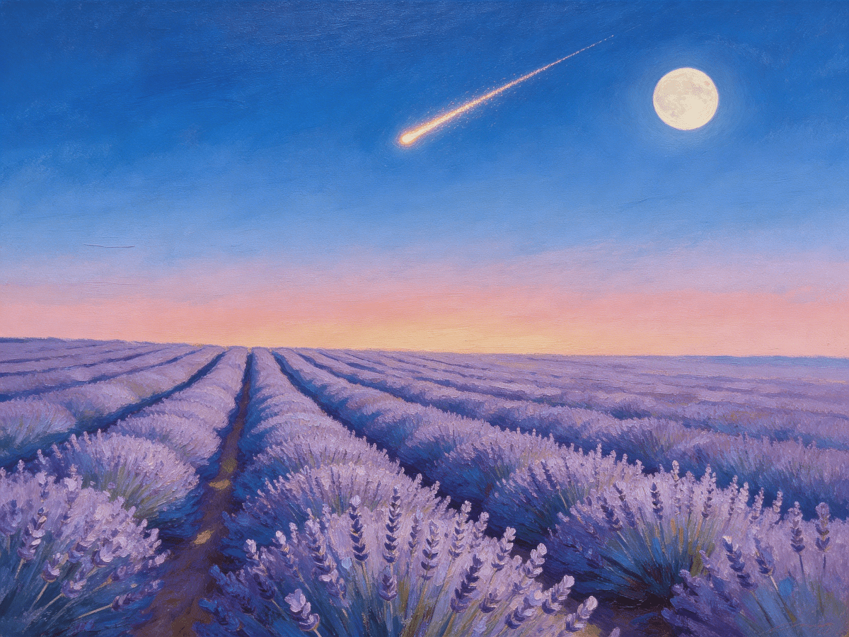 Moonlit Lavender Field - Escape by Numbers