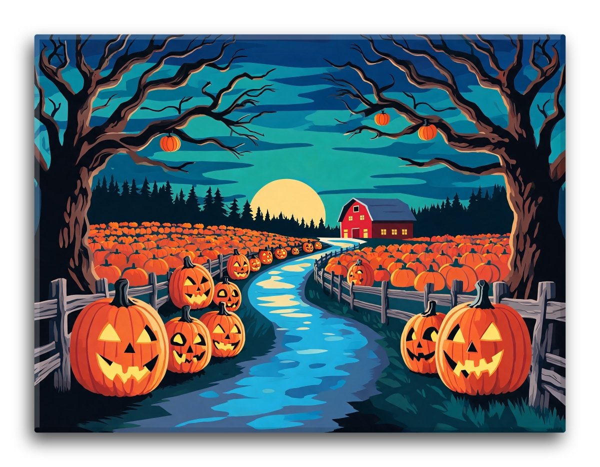 Moonlit Pumpkin Lane - Escape by Numbers