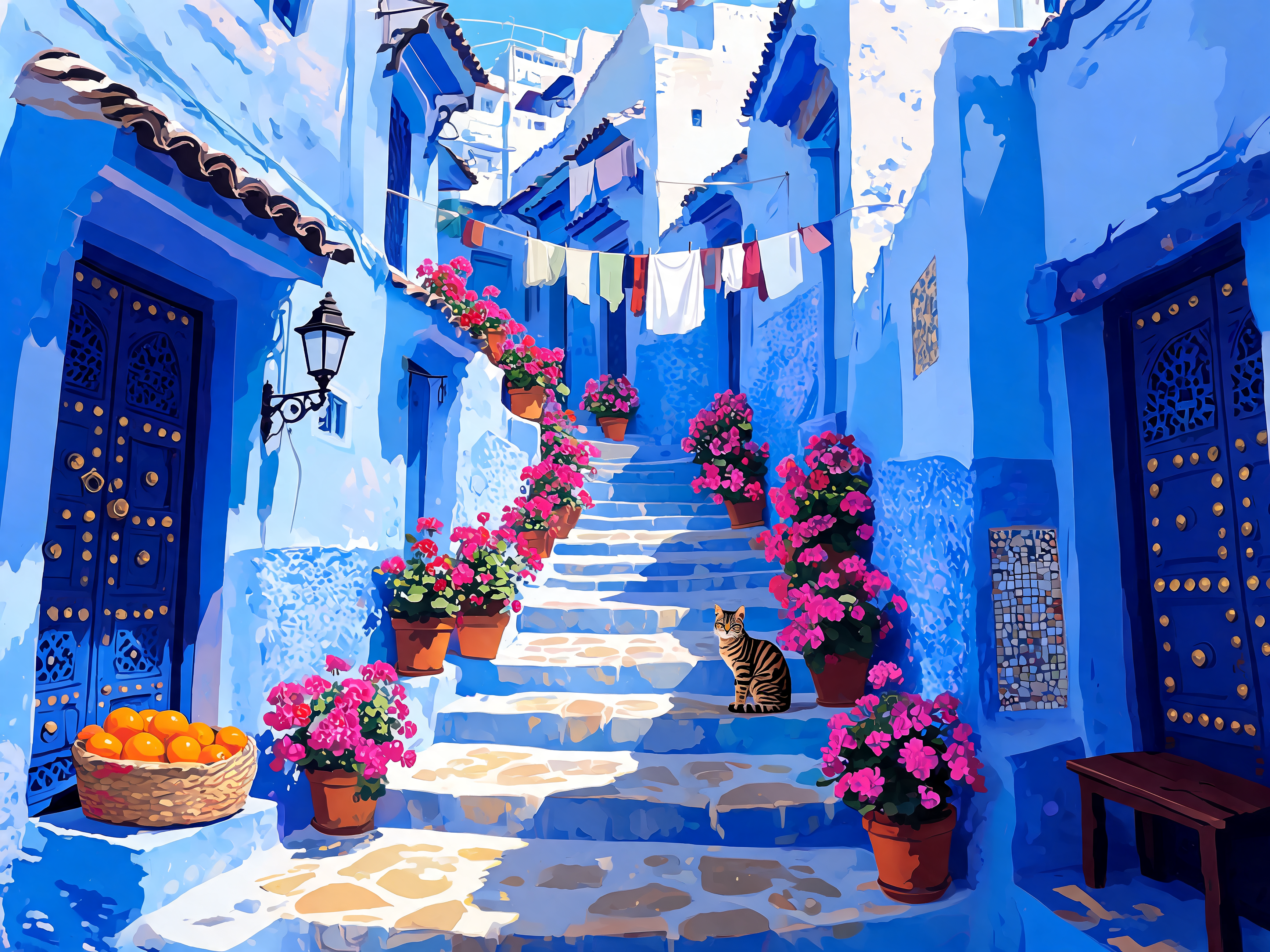 Moroccan Indigo Lane