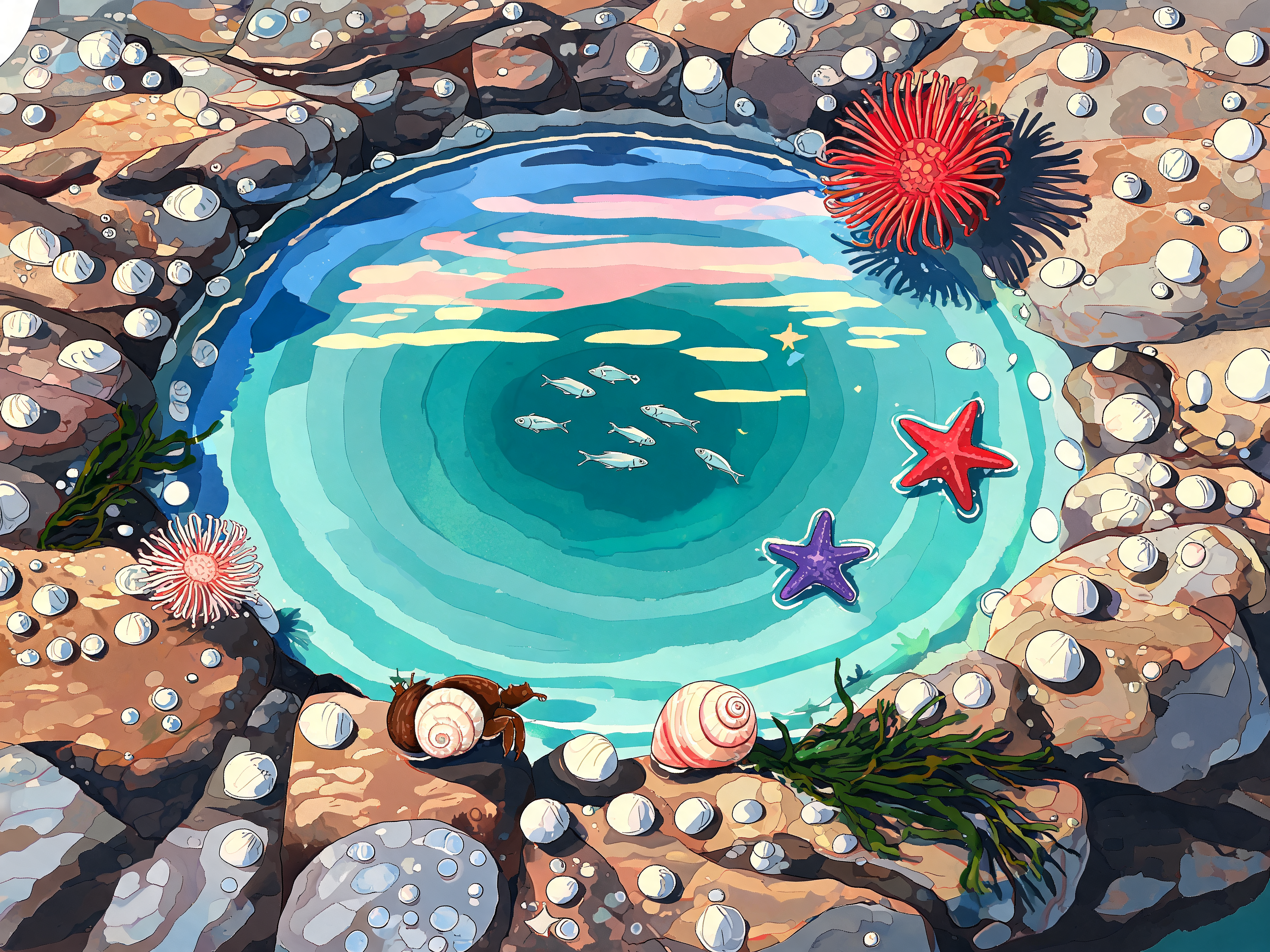 Mosaic Tidepool Tile