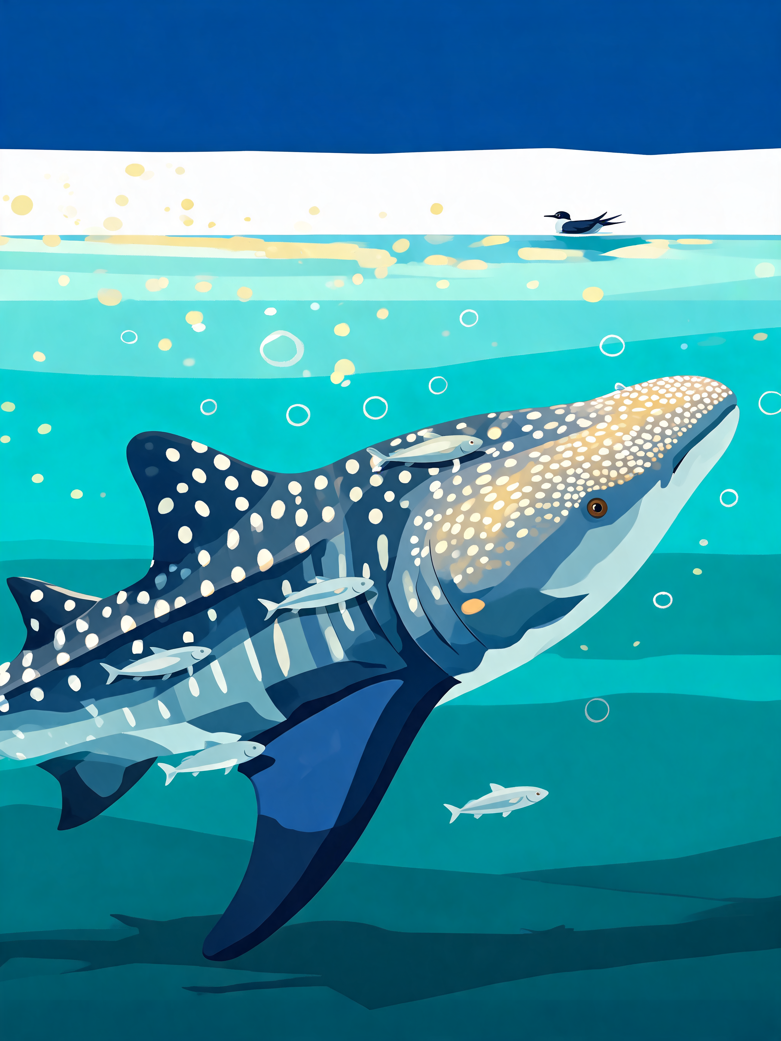 Mosaic Whale Shark Glide