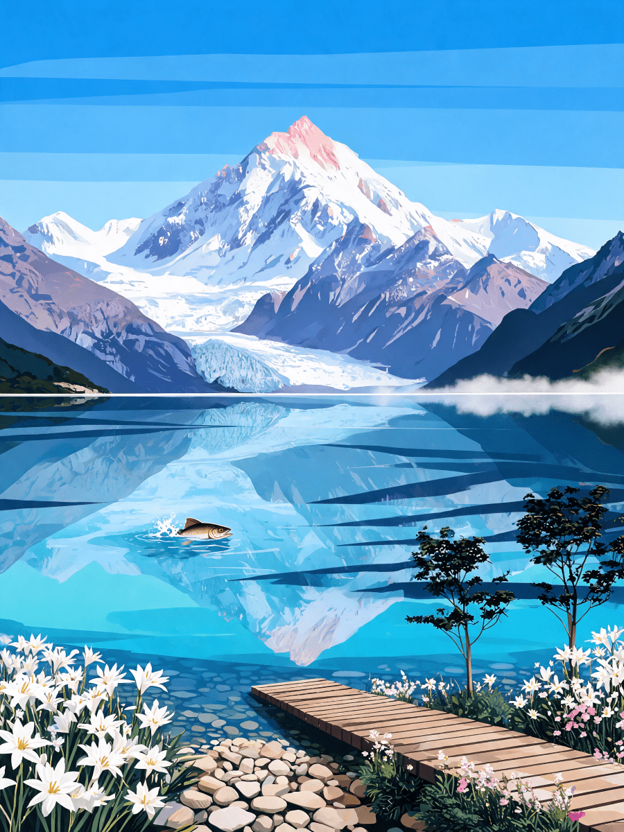 Mount Cook Mirror - Escape by Numbers