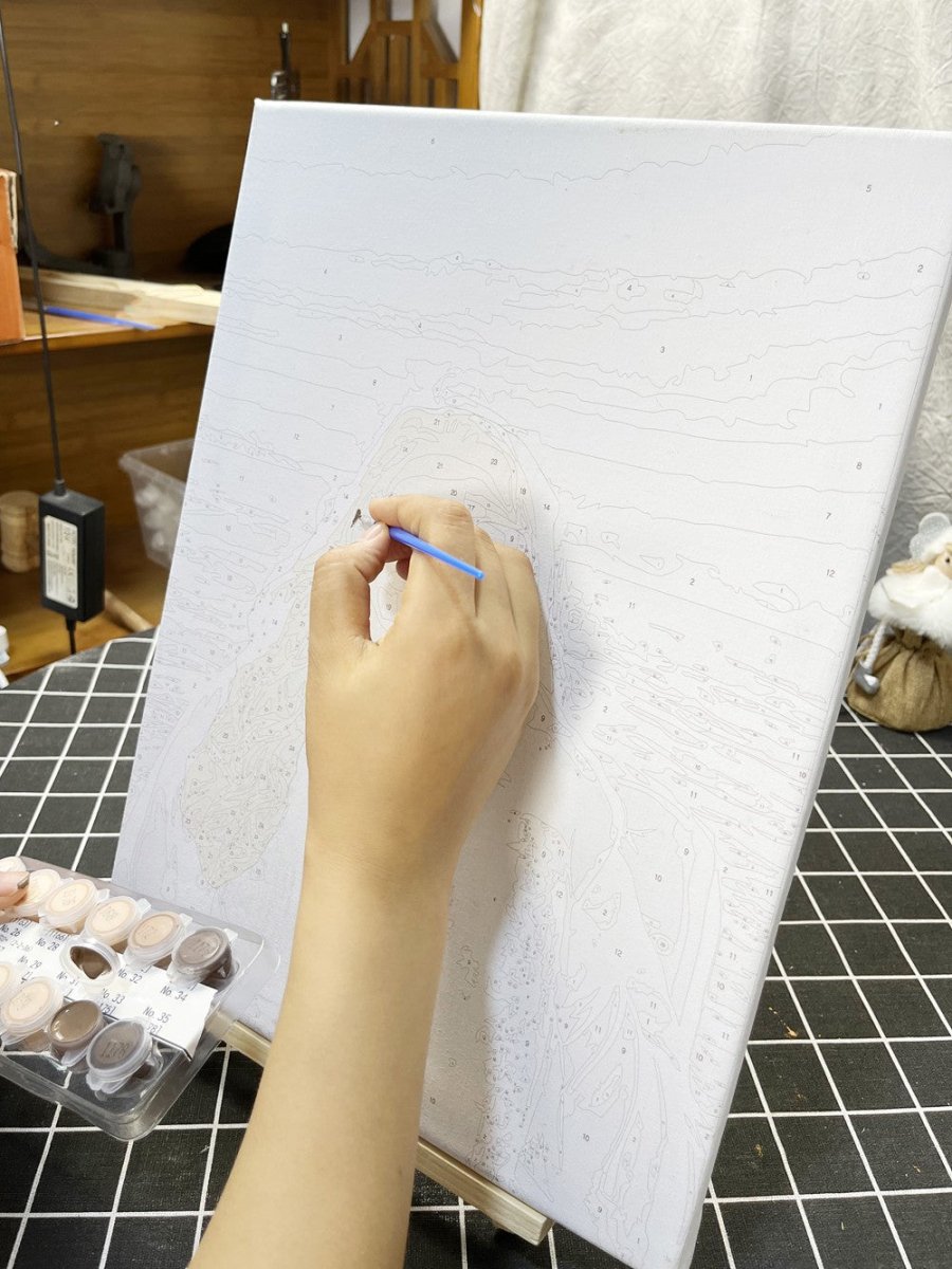 Natural Wood Tabletop Easel - Escape by Numbers
