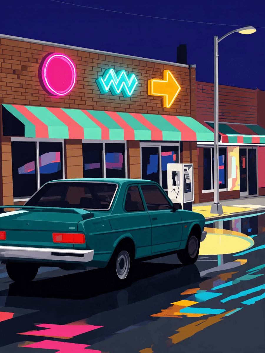 Neon Rain Boulevard - Escape by Numbers