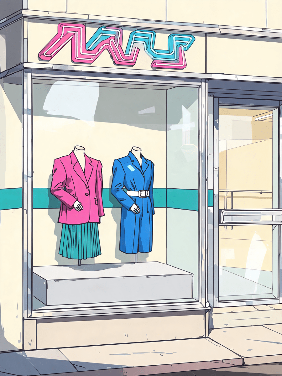 Neon Window Display - Escape by Numbers