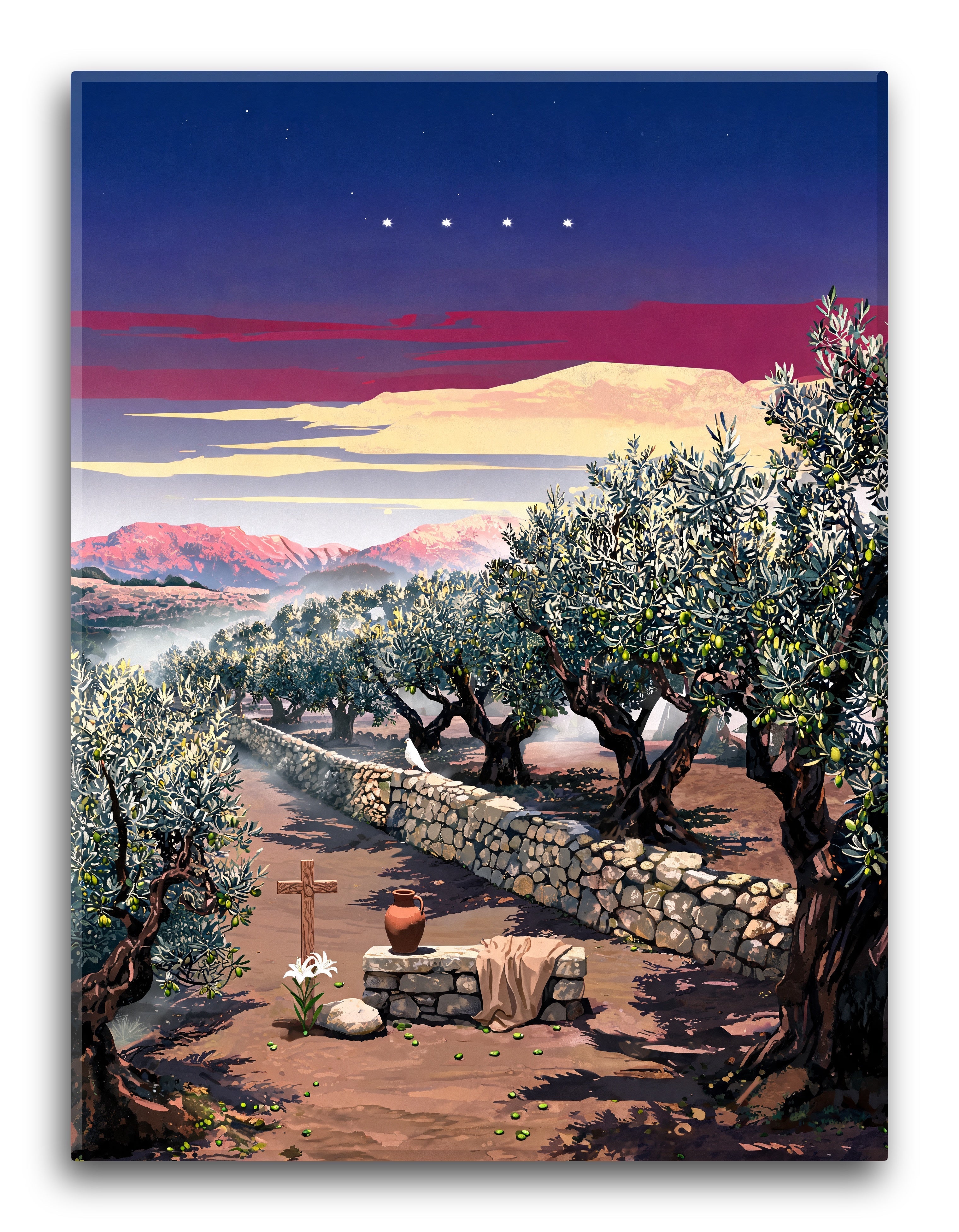 Olive Hillside Dawn