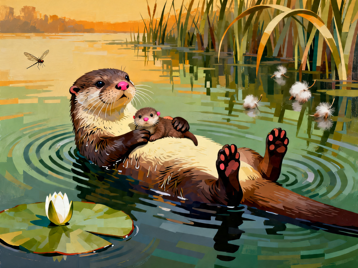 Otter Baby Float - Escape by Numbers