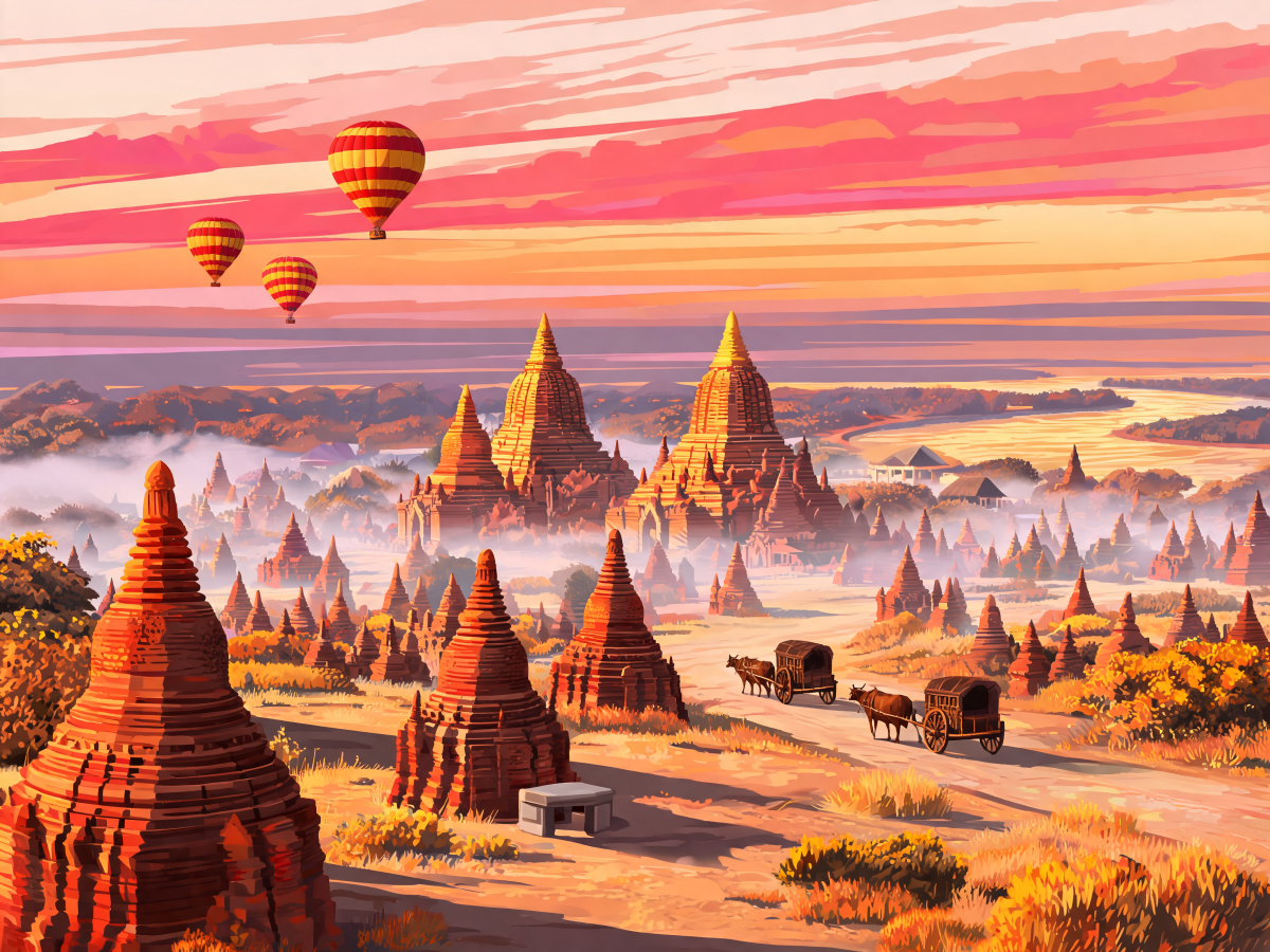 Pagoda Field Balloons - Escape by Numbers
