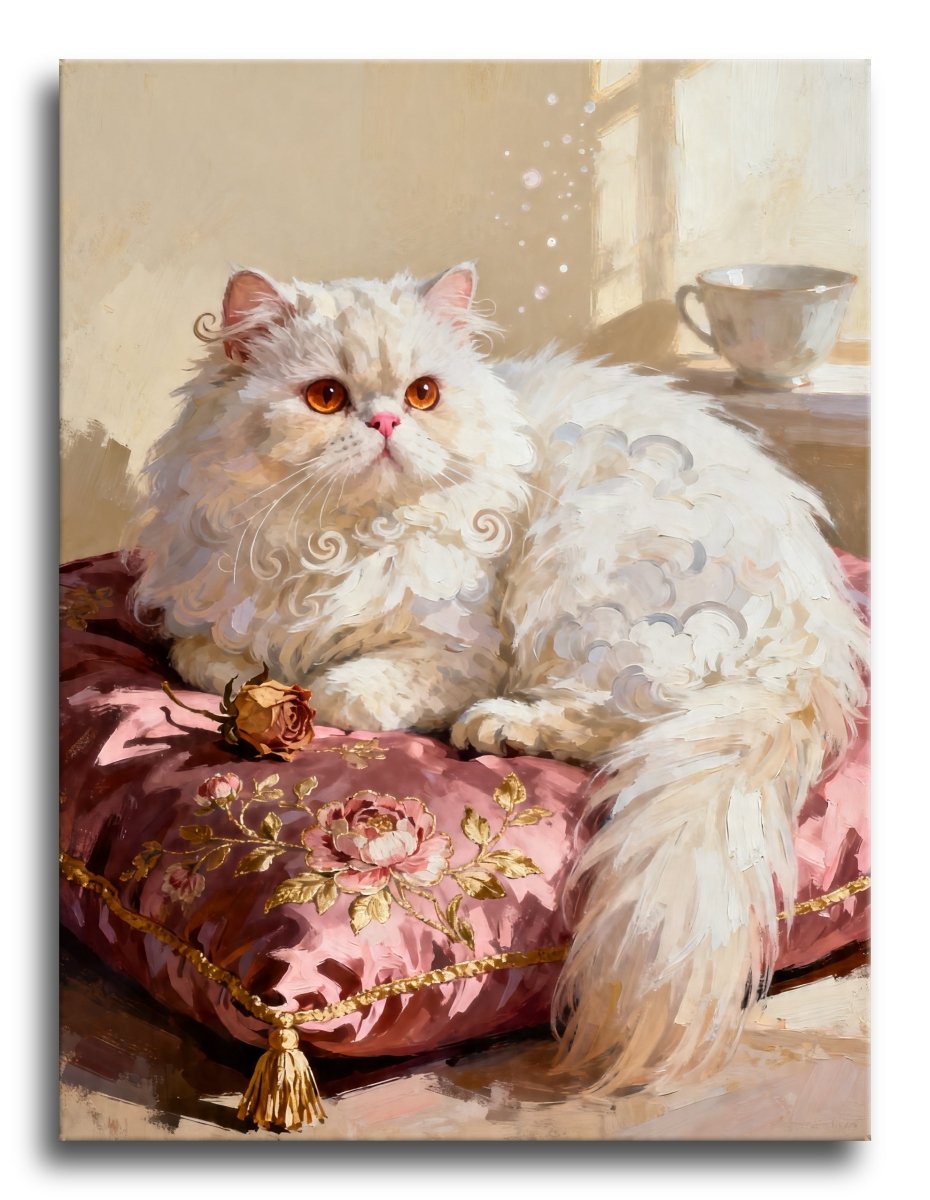 Persian Rose Cushion - Escape by Numbers