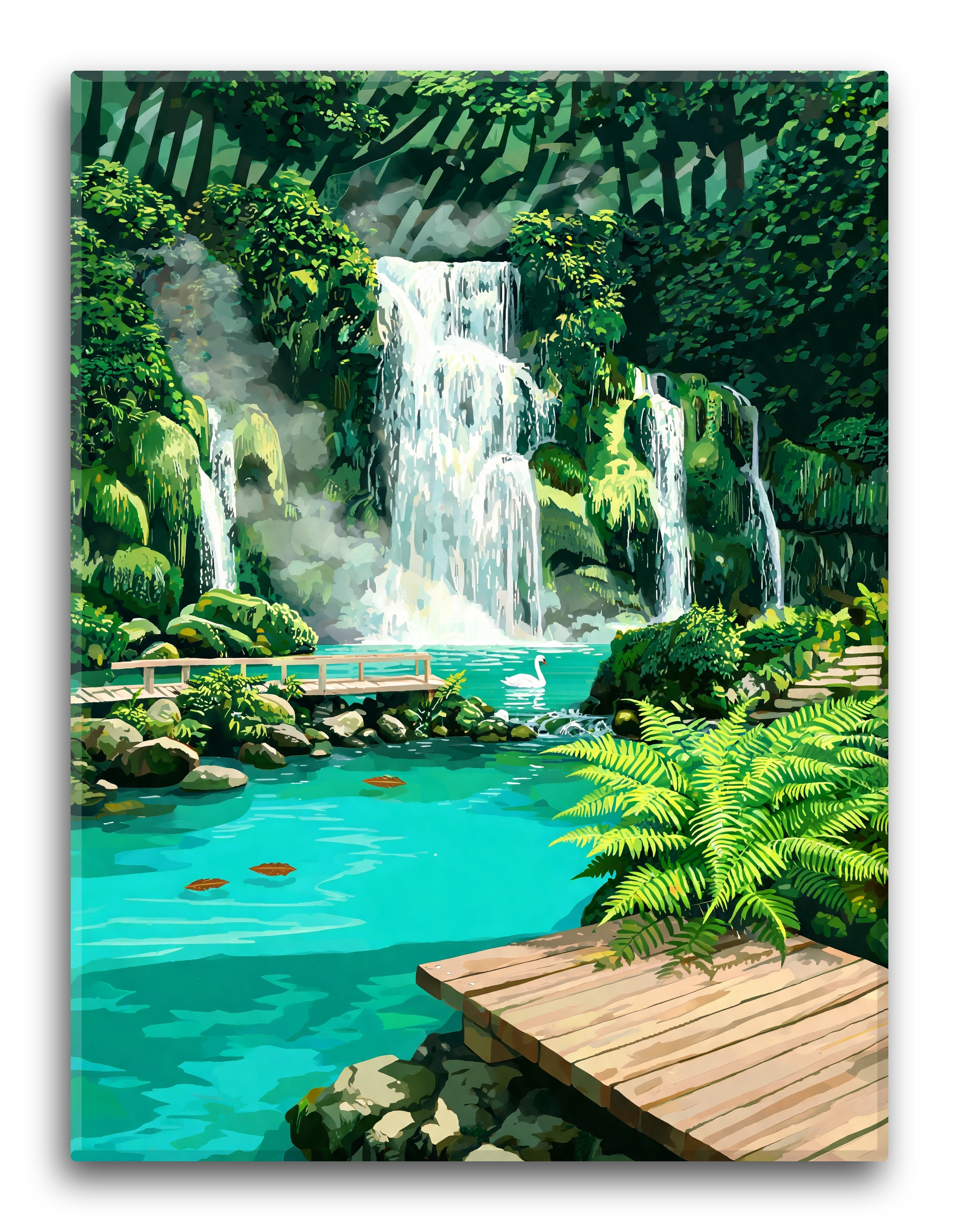 Plitvice Moss Cascade