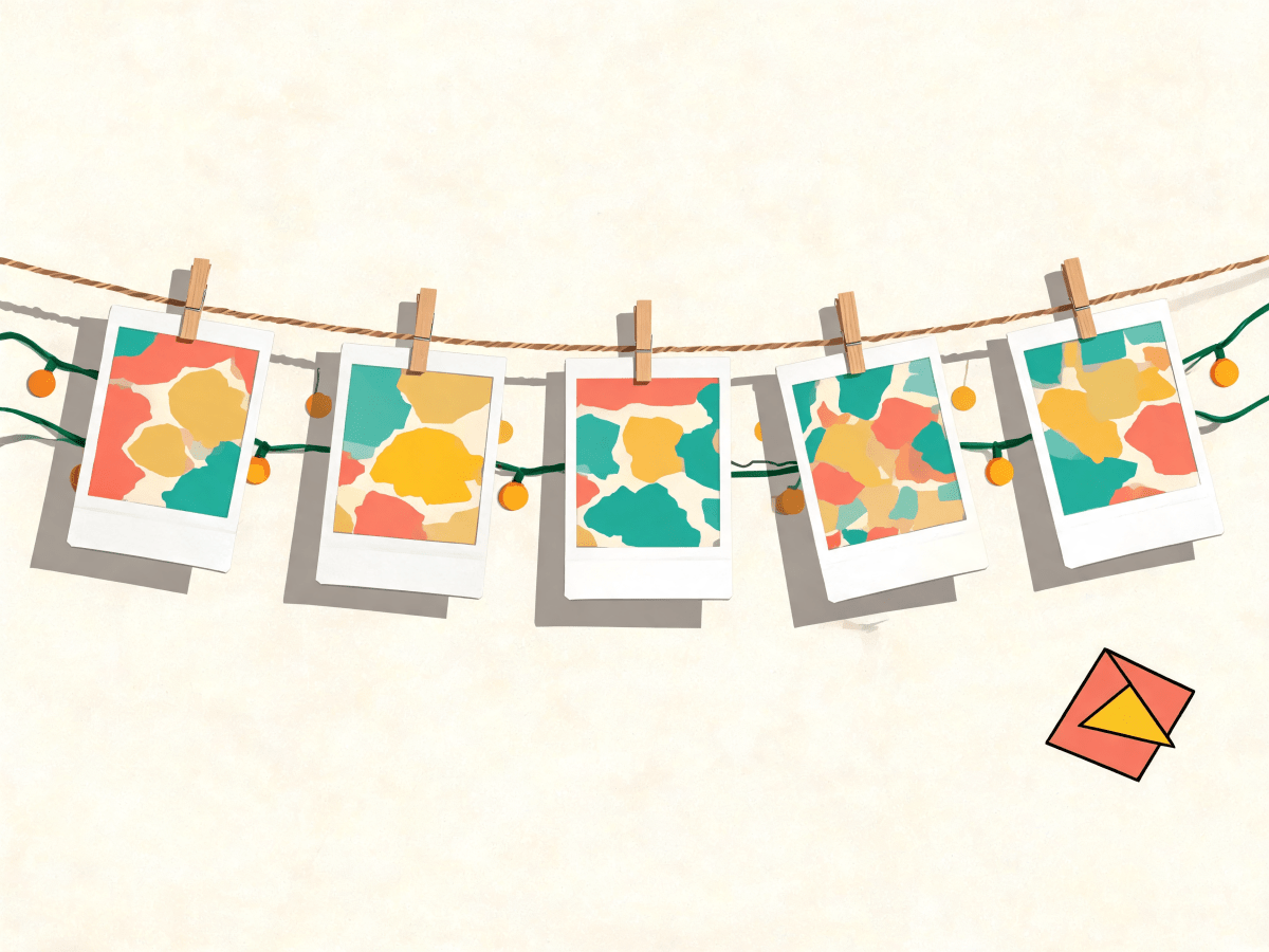 Polaroid String Wall - Escape by Numbers