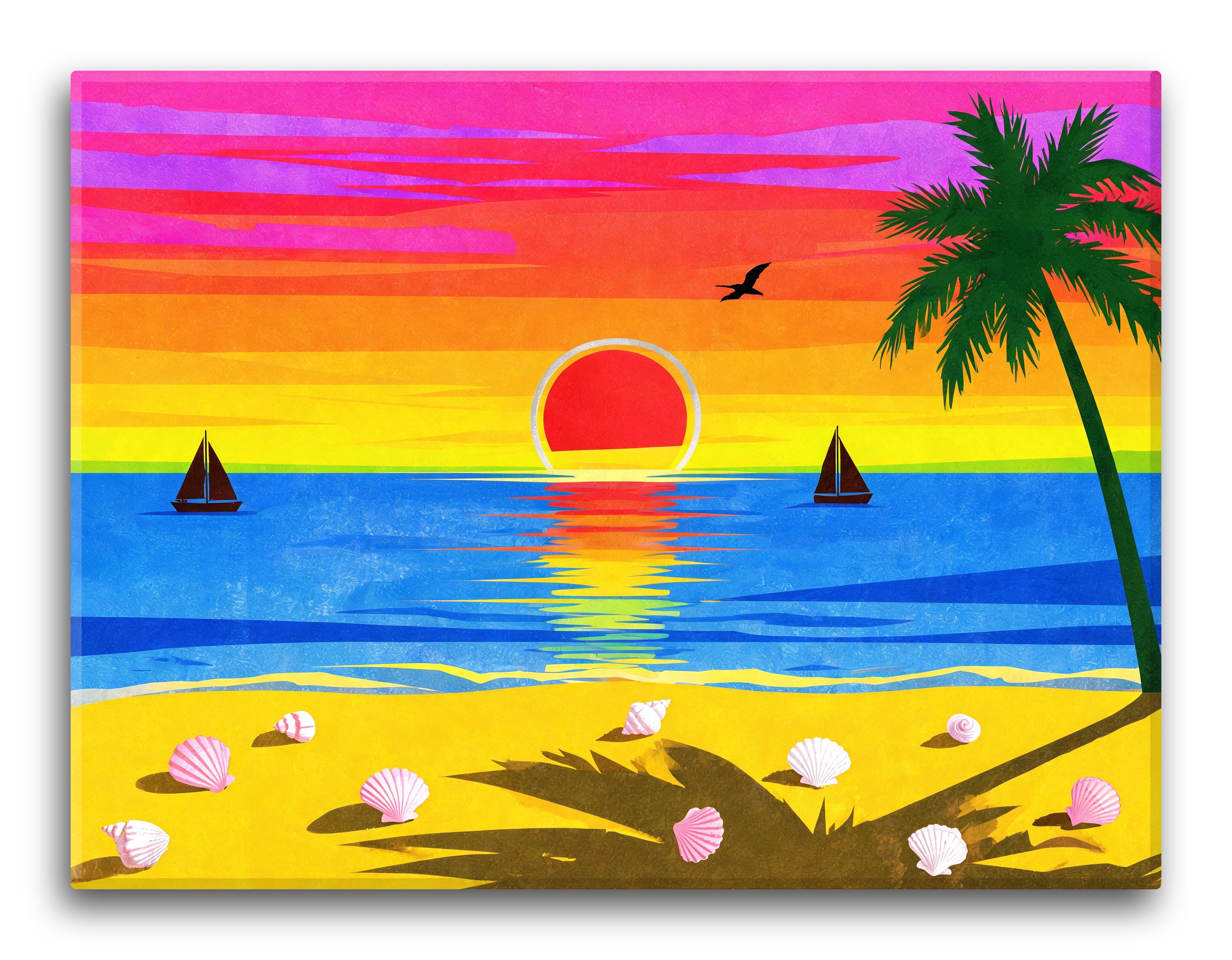 Pop Palette Geometric Sunset