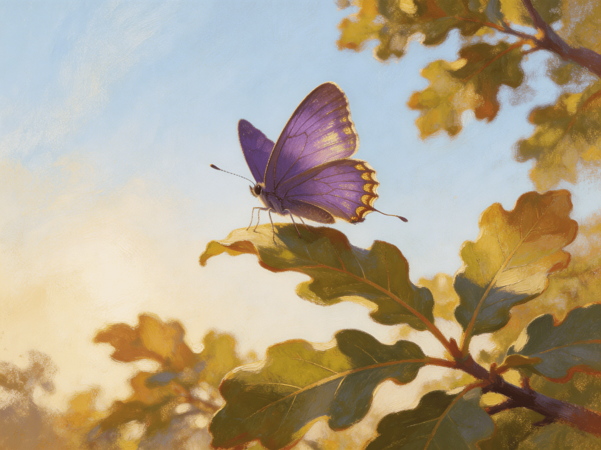 Purple Hairstreak Butterfly - Escape by Numbers