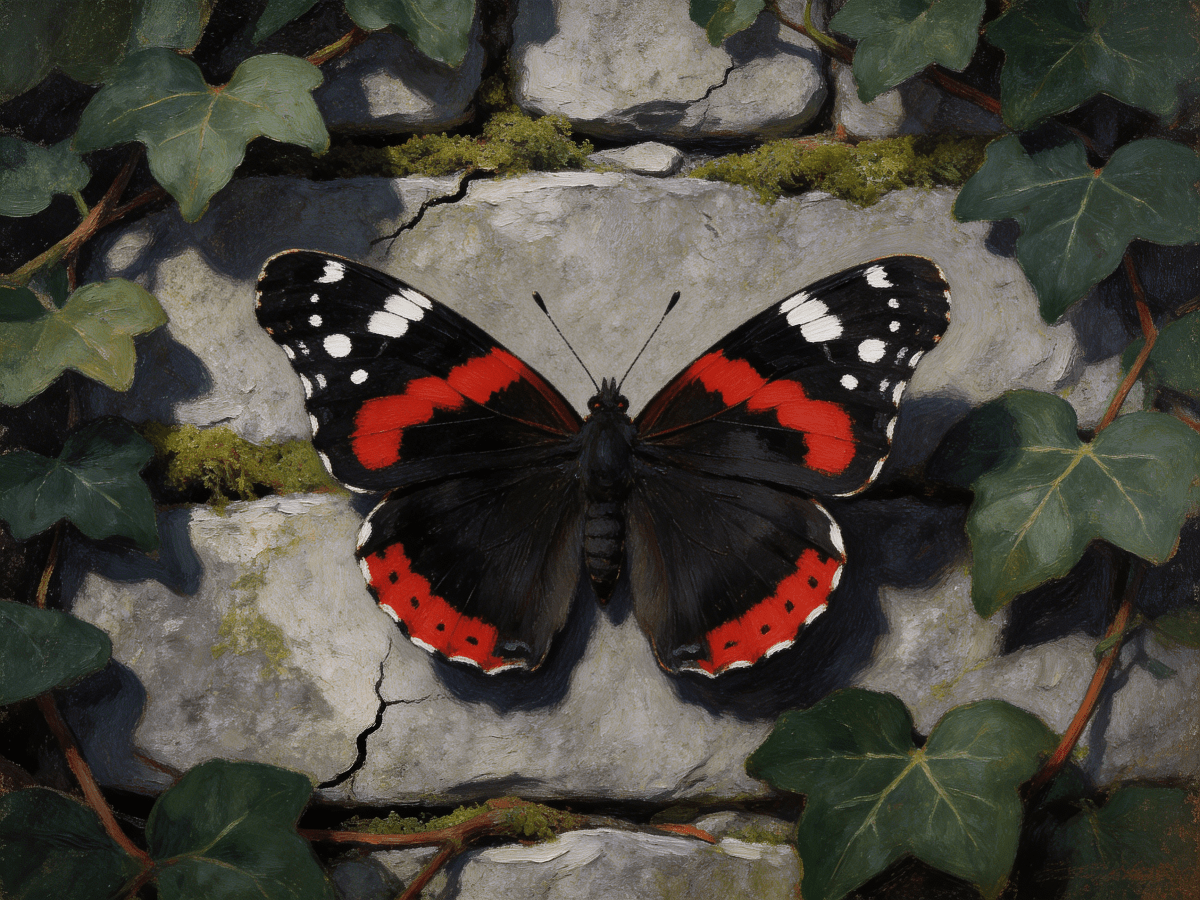 Red Admiral Butterfly - Escape by Numbers