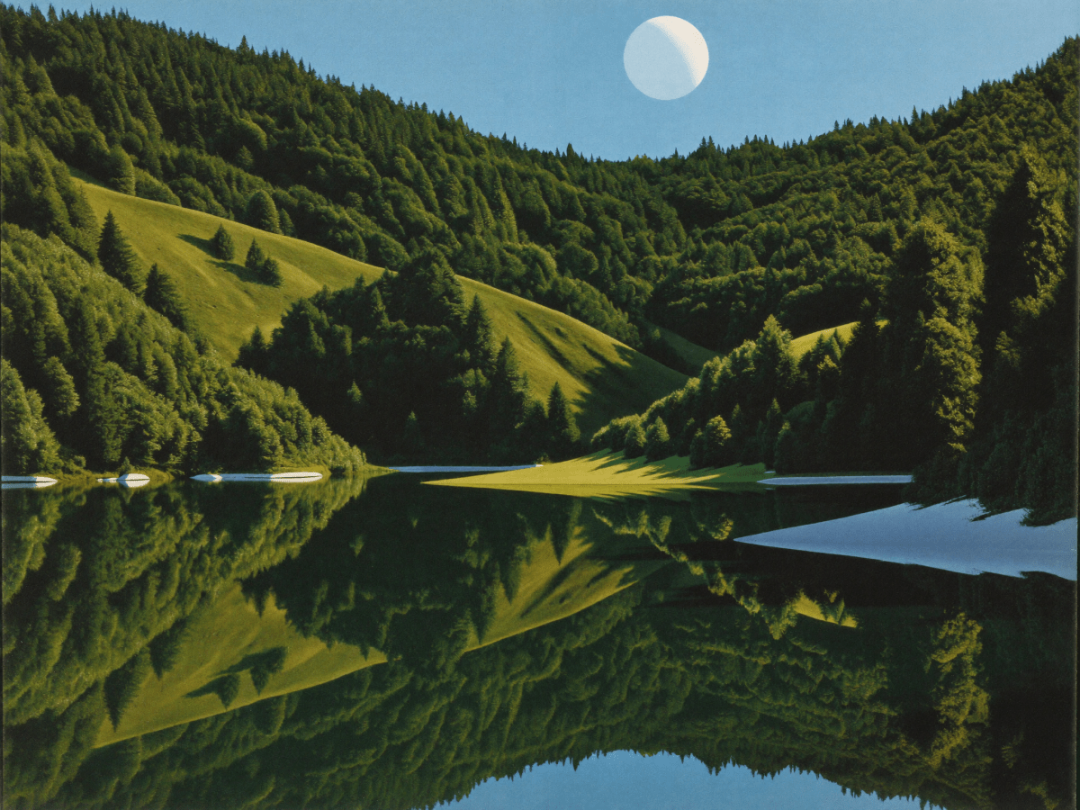 Reflective Lake - Escape by Numbers