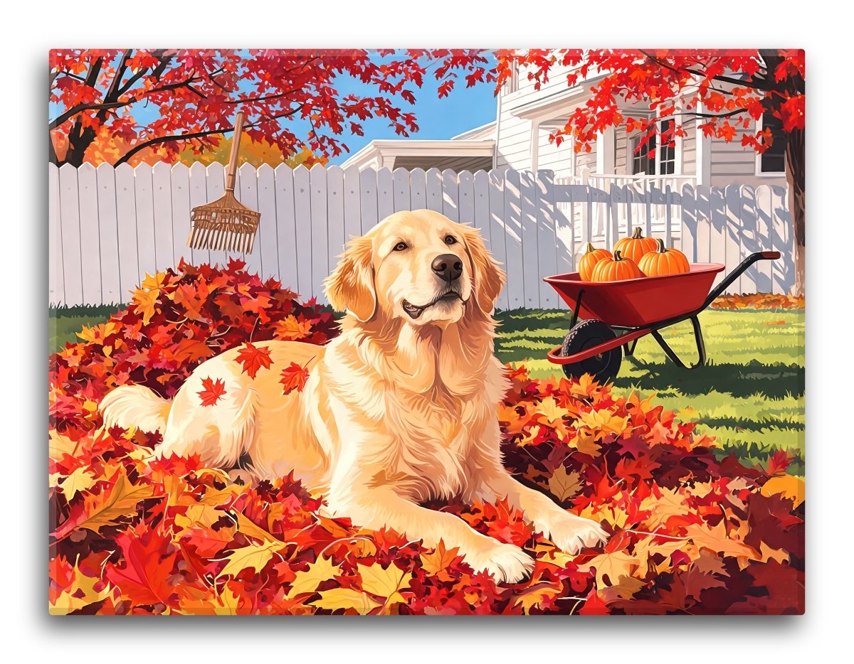 Retriever Leaf Pile - Escape by Numbers